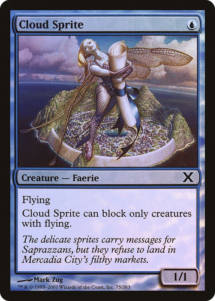 Cloud Sprite — Tenth Edition — Magic: The Gathering