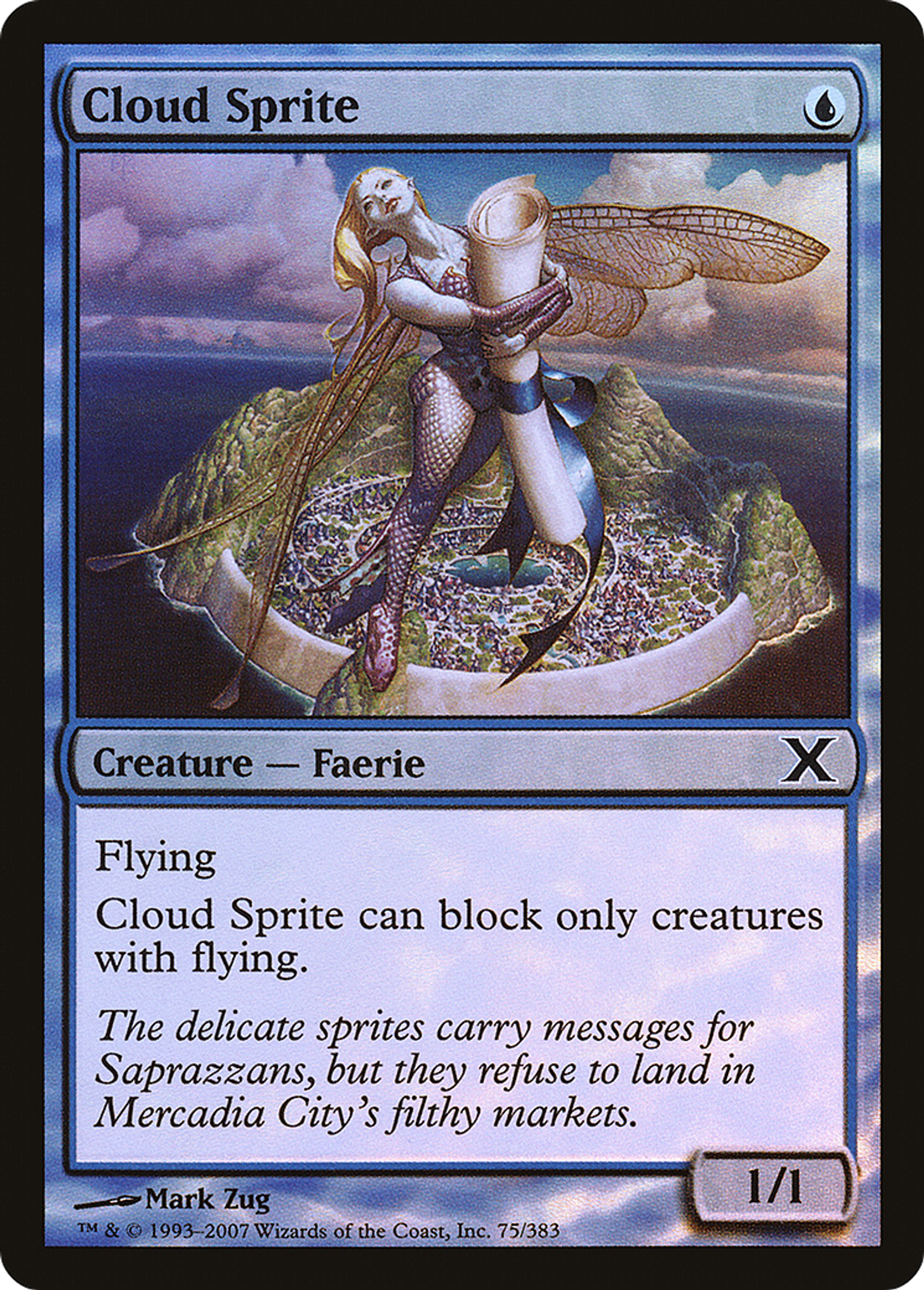 Cloud Sprite — Tenth Edition — Magic: The Gathering