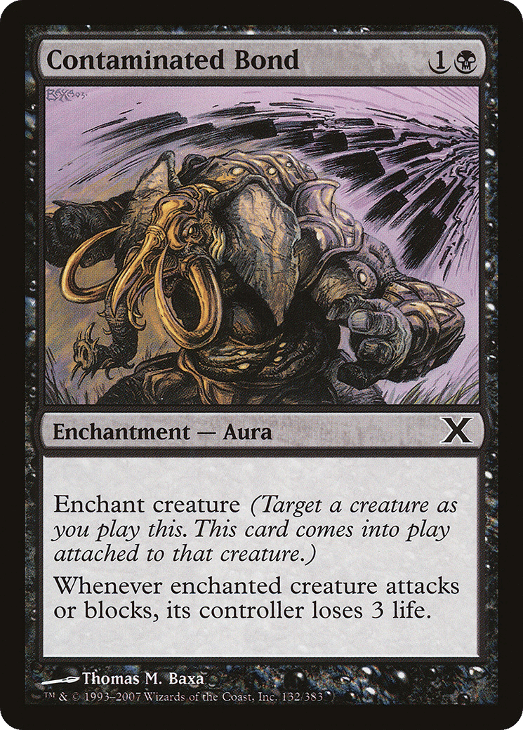 Contaminated Bond — Tenth Edition — Magic: The Gathering