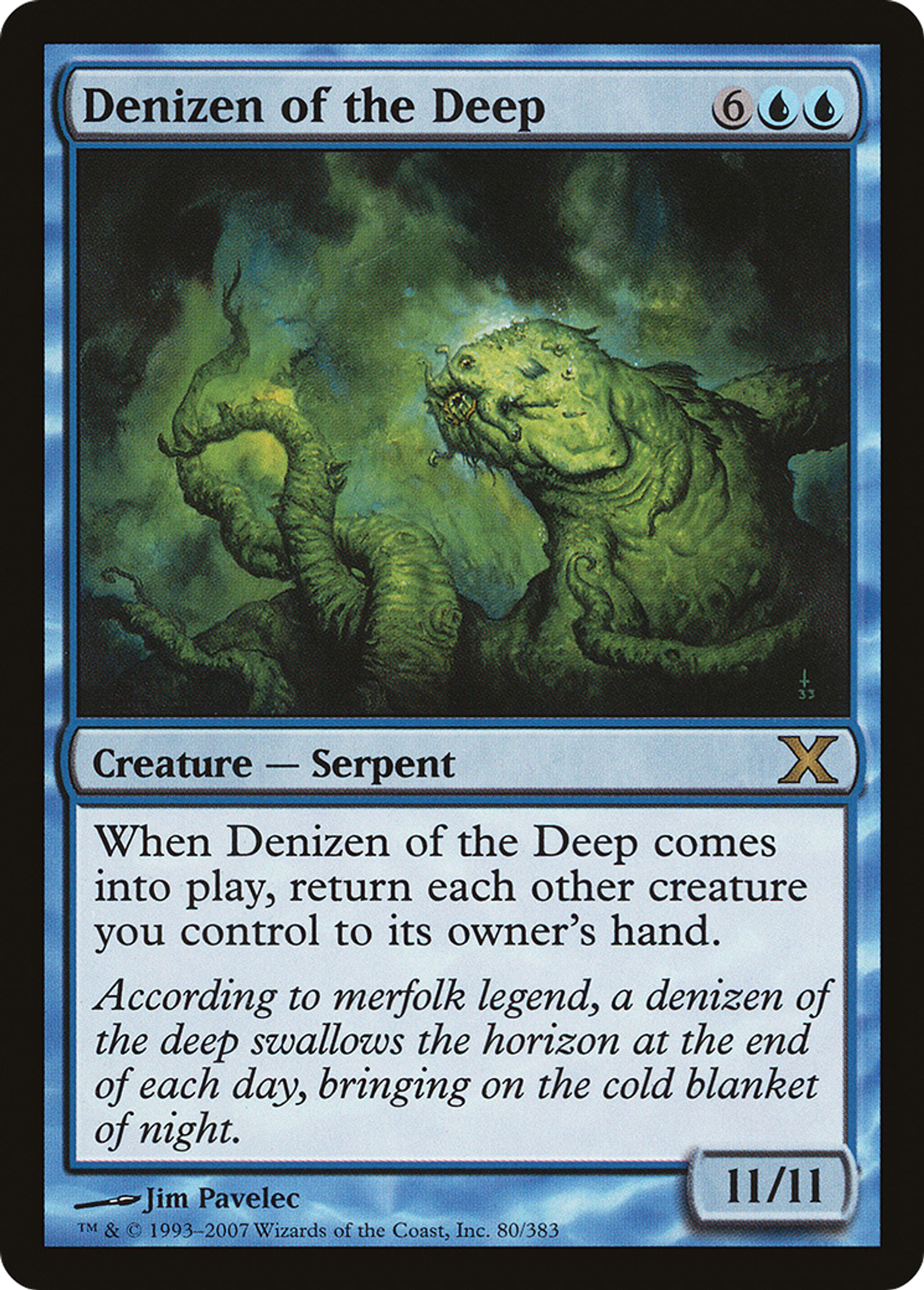 Denizen of the Deep — Tenth Edition — Magic: The Gathering