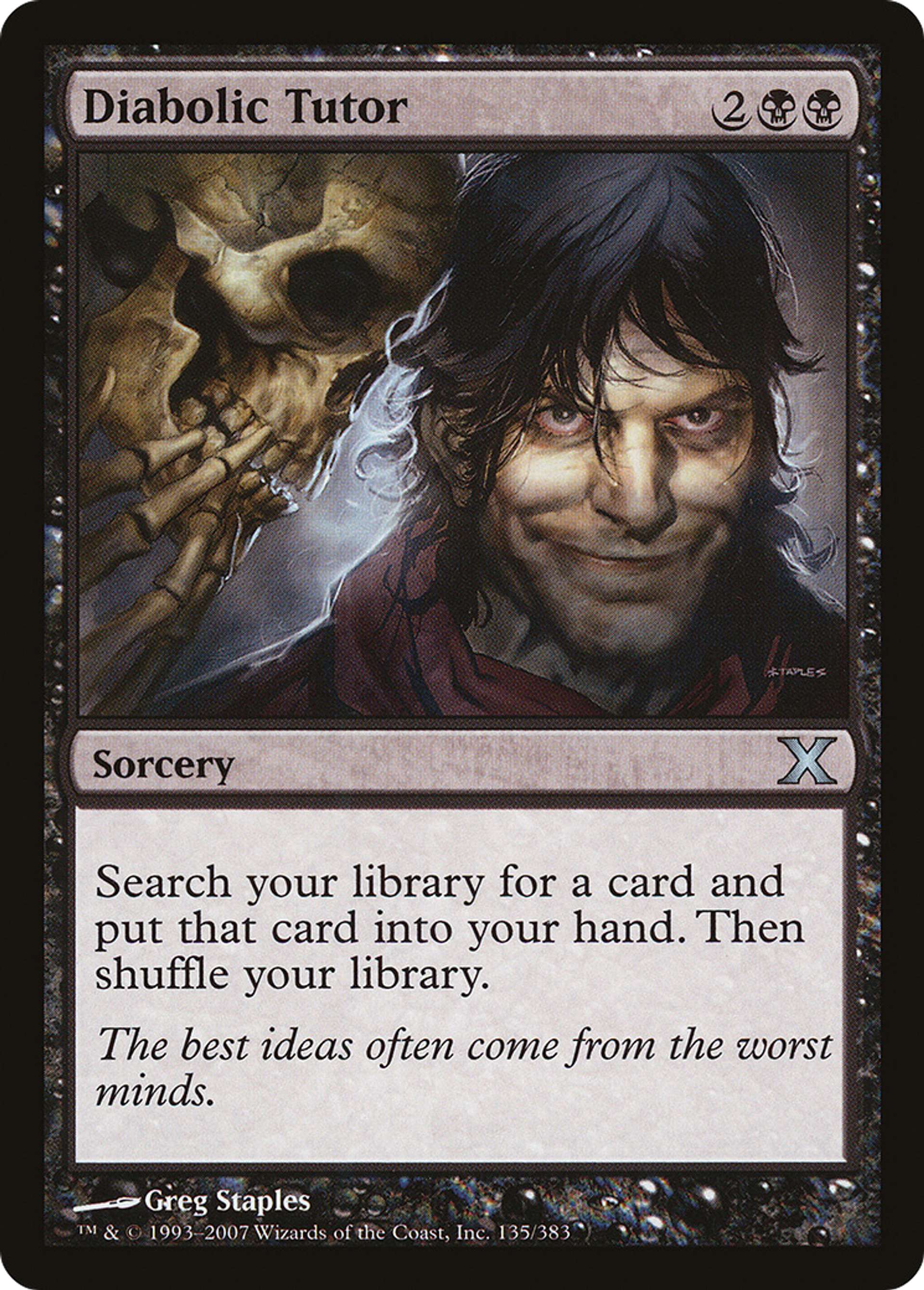 Diabolic Tutor — Tenth Edition — Magic: The Gathering