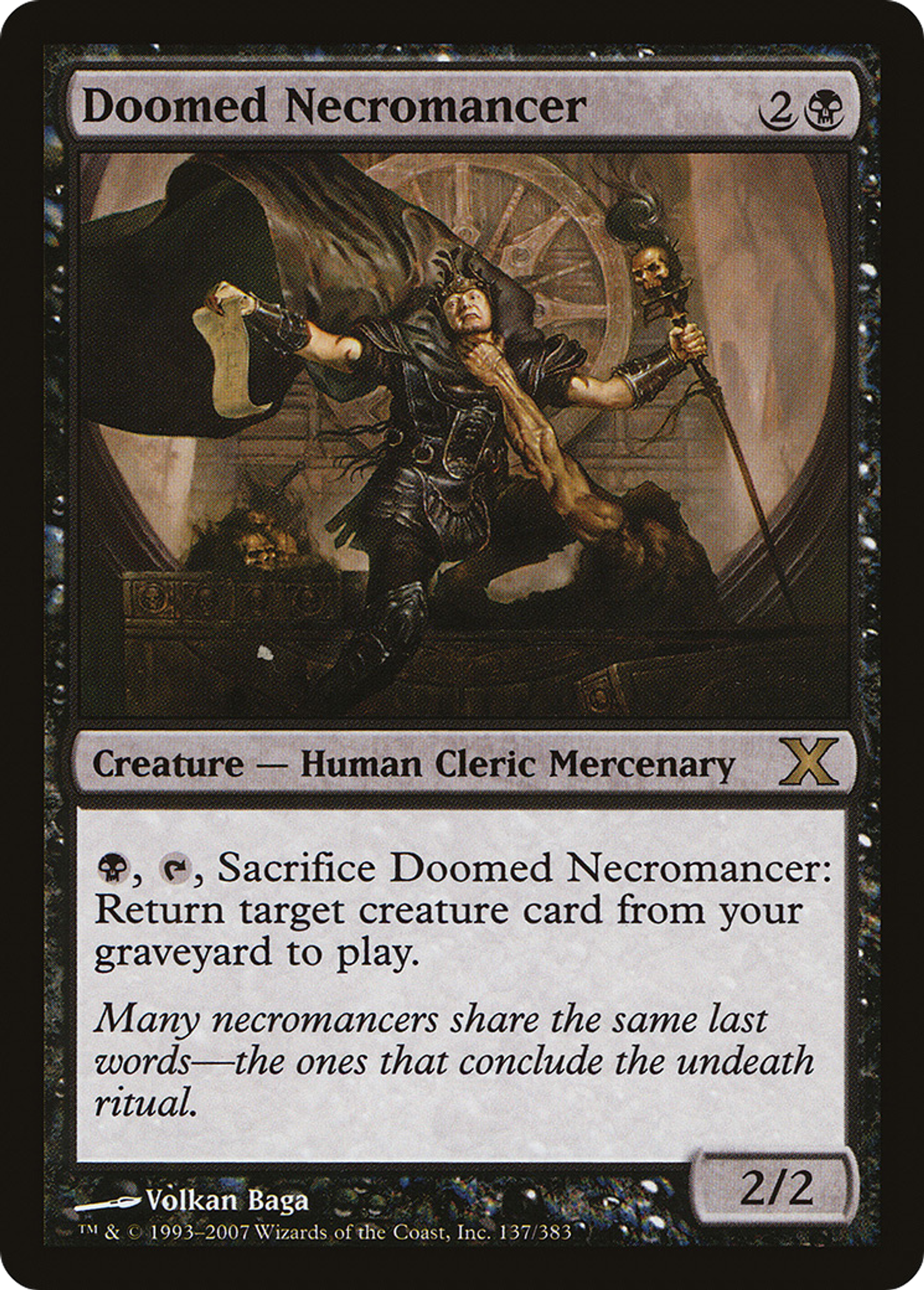 Doomed Necromancer — Tenth Edition — Magic: The Gathering