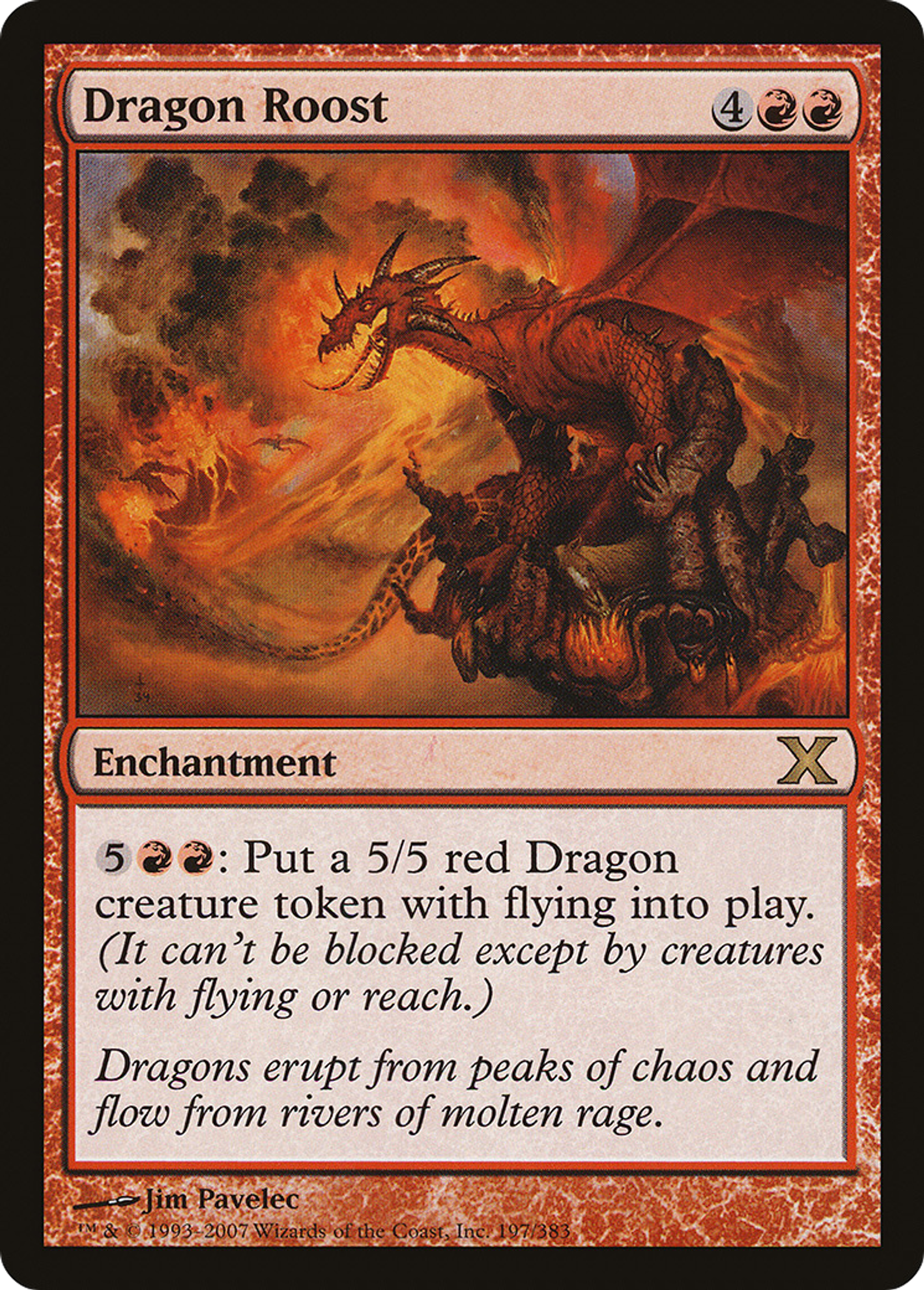 Dragon Roost — Tenth Edition — Magic: The Gathering