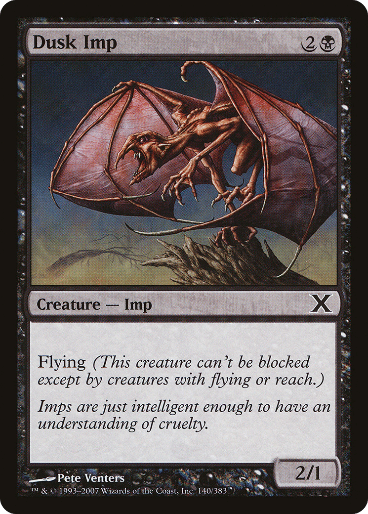 Dusk Imp — Tenth Edition — Magic: The Gathering