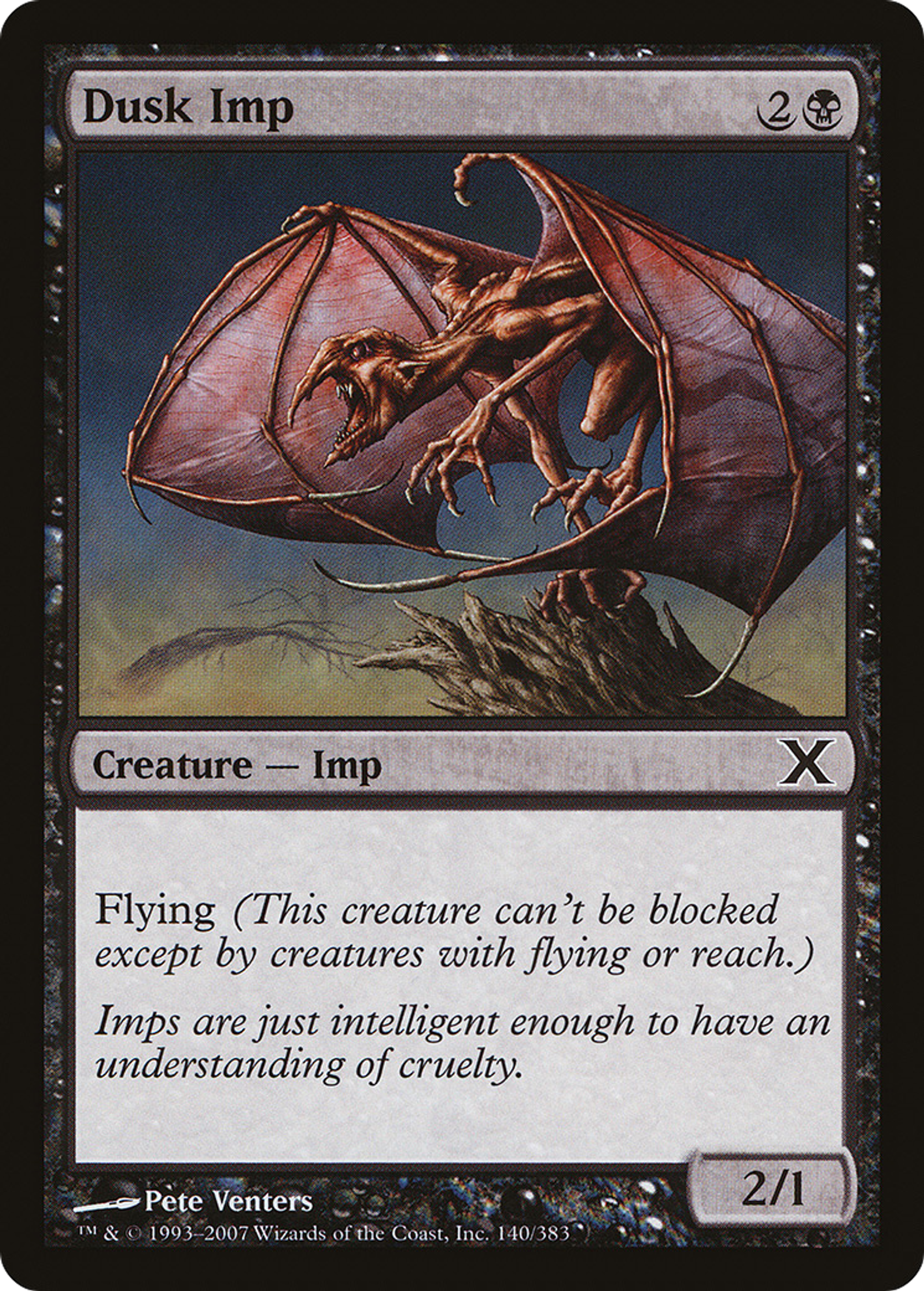 Dusk Imp — Tenth Edition — Magic: The Gathering
