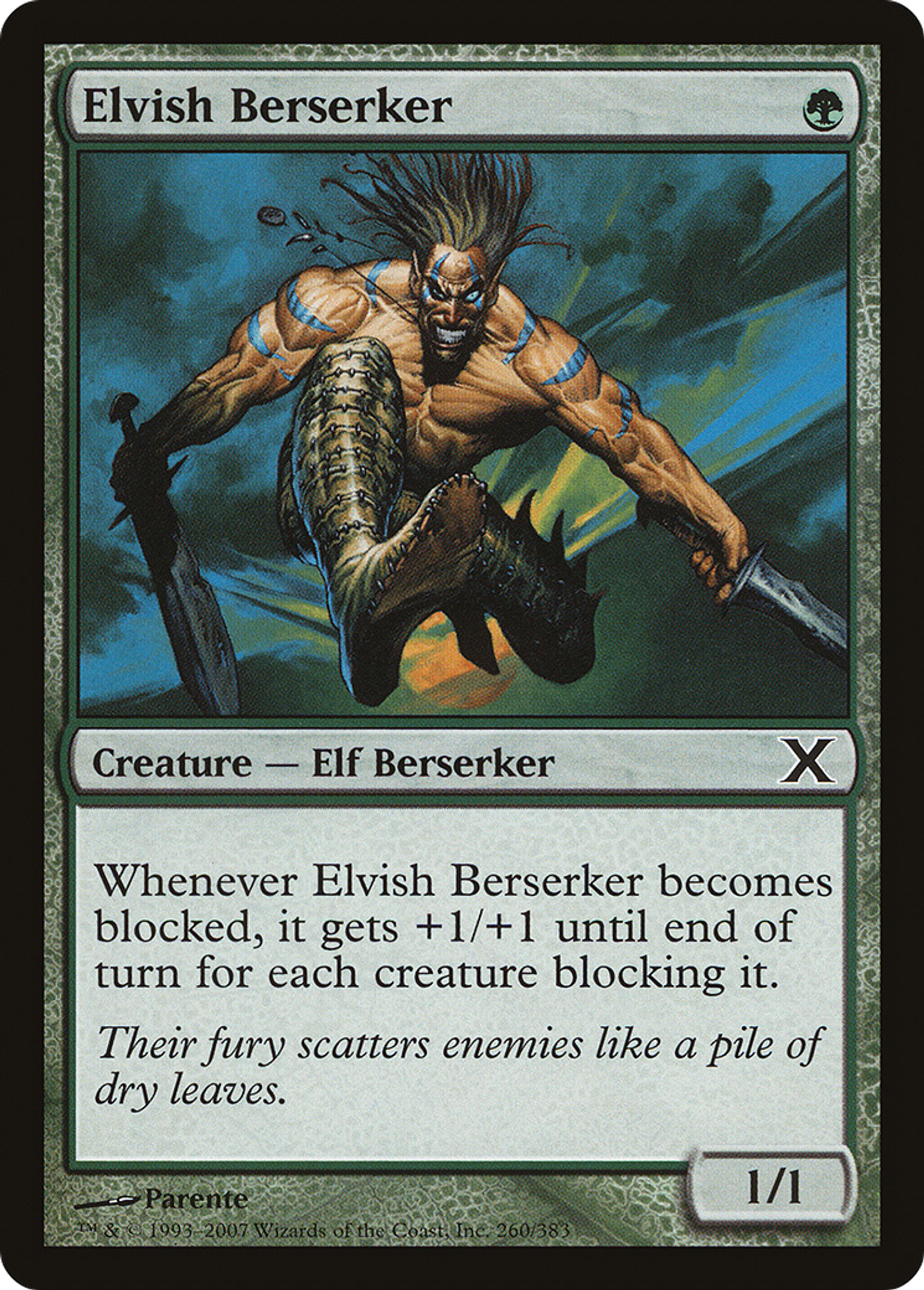 Elvish Berserker — Tenth Edition — Magic: The Gathering