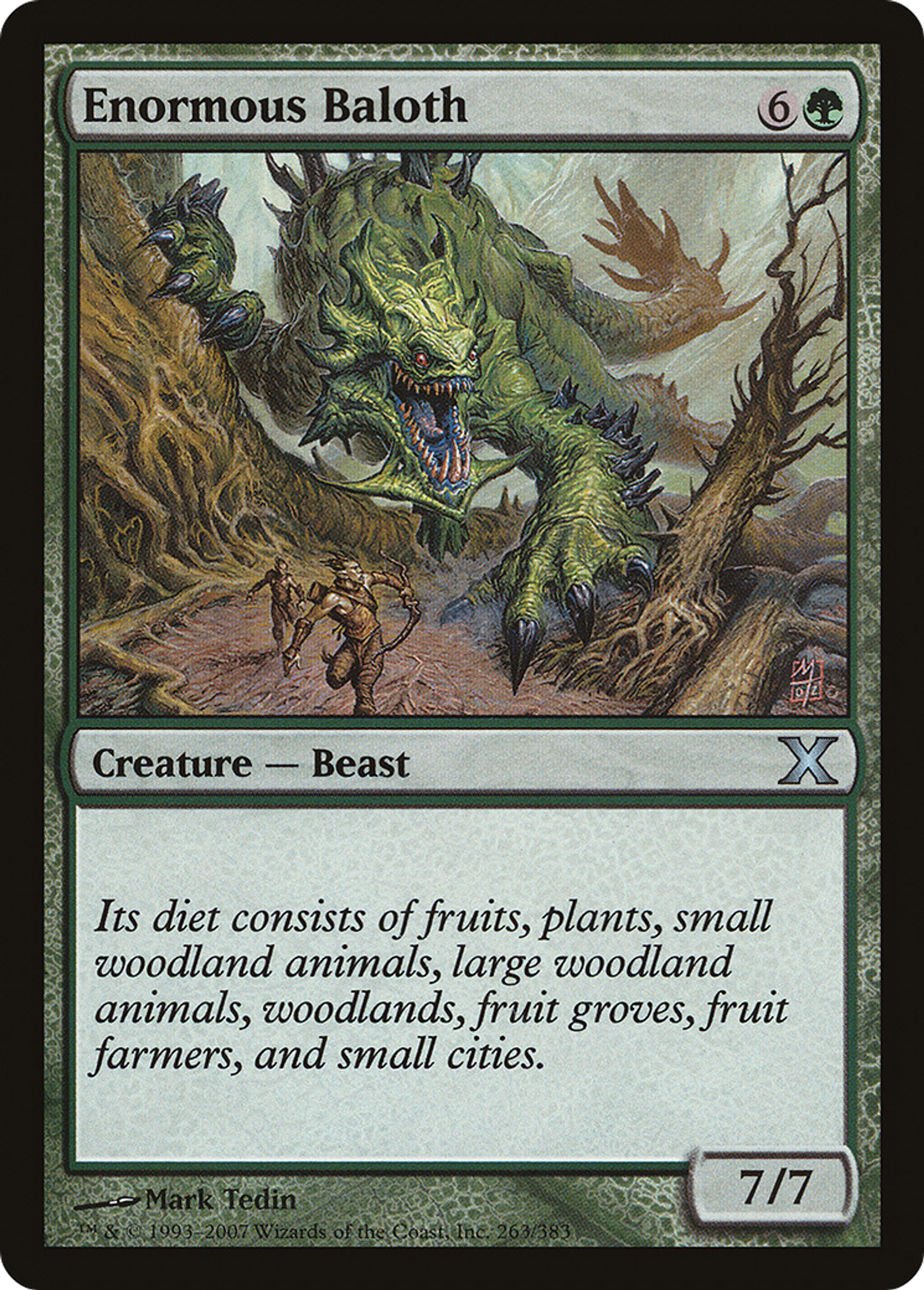 Enormous Baloth — Tenth Edition — Magic: The Gathering