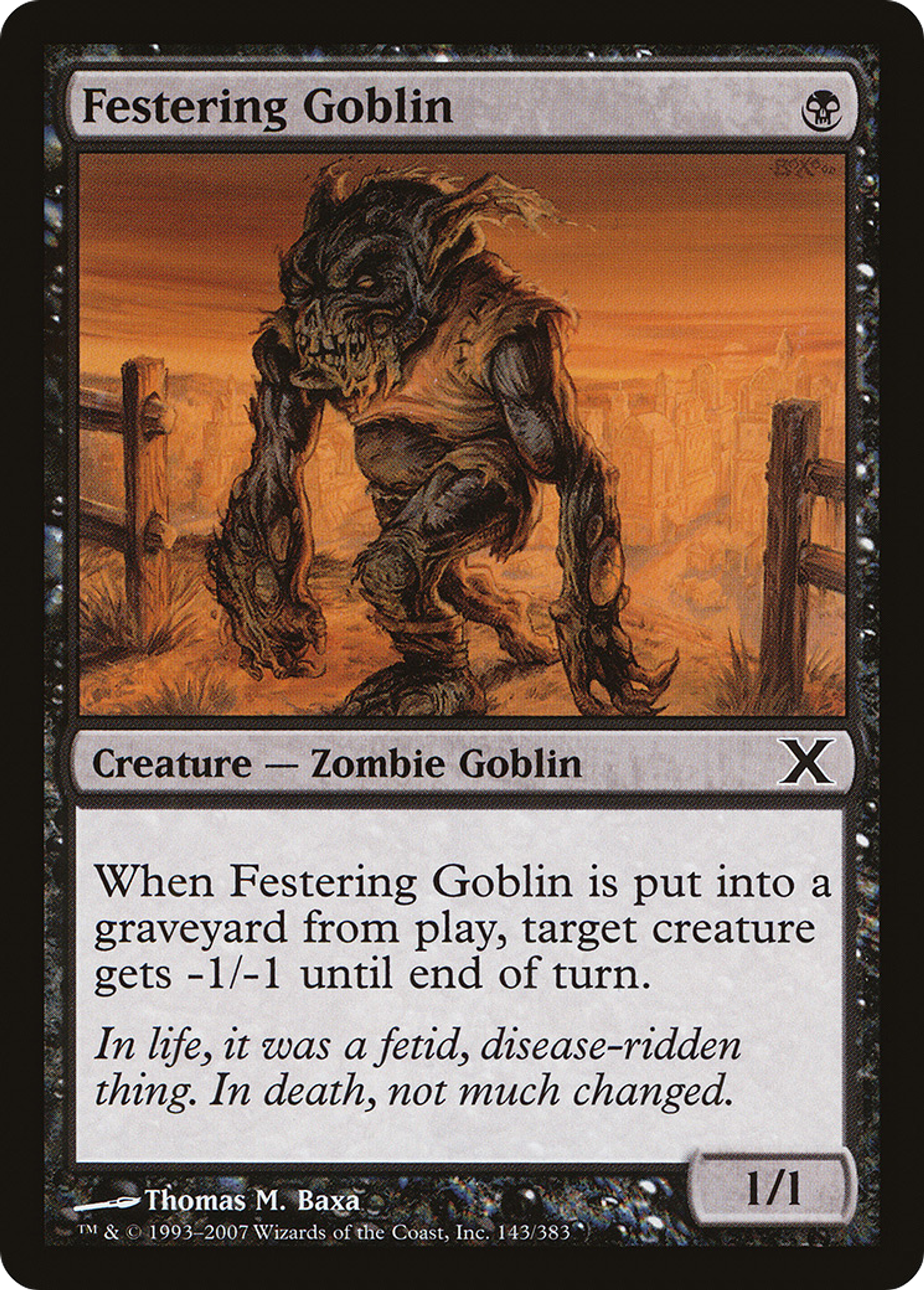 Festering Goblin — Tenth Edition — Magic: The Gathering