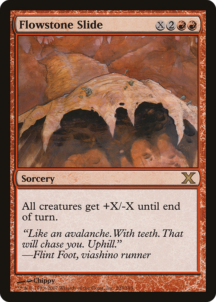 Flowstone Slide — Tenth Edition — Magic: The Gathering