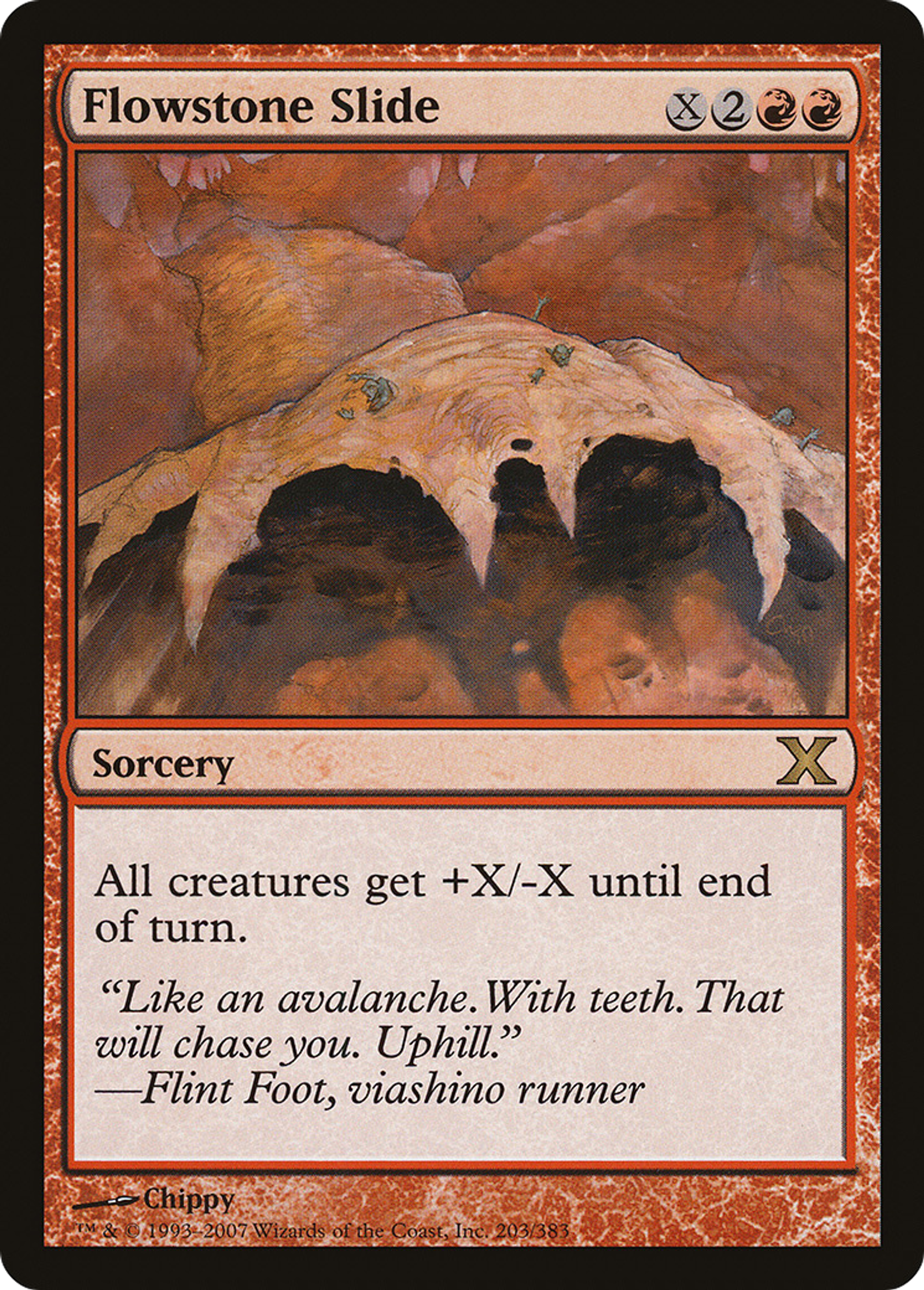 Flowstone Slide — Tenth Edition — Magic: The Gathering