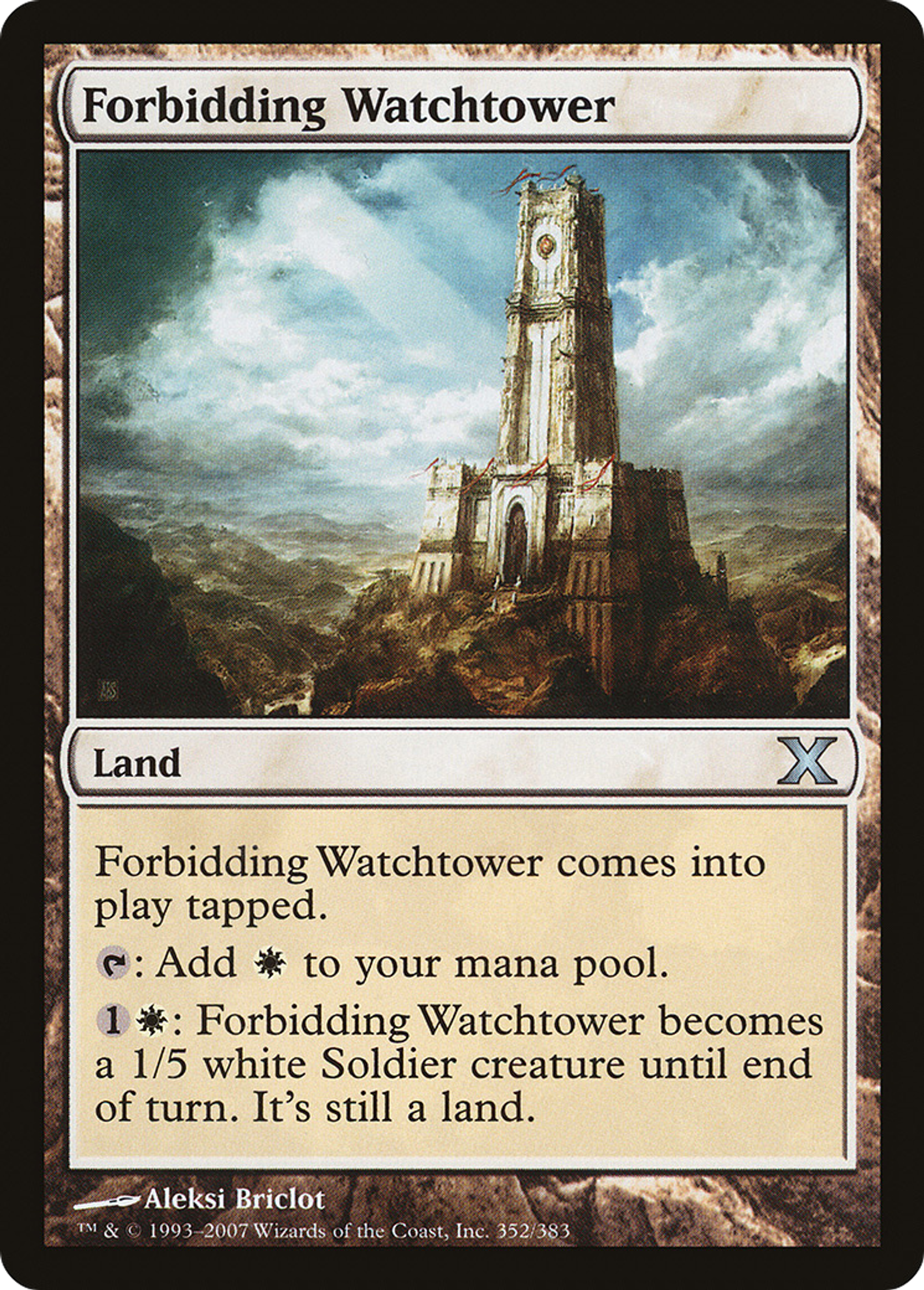 Forbidding Watchtower — Tenth Edition — Magic: The Gathering