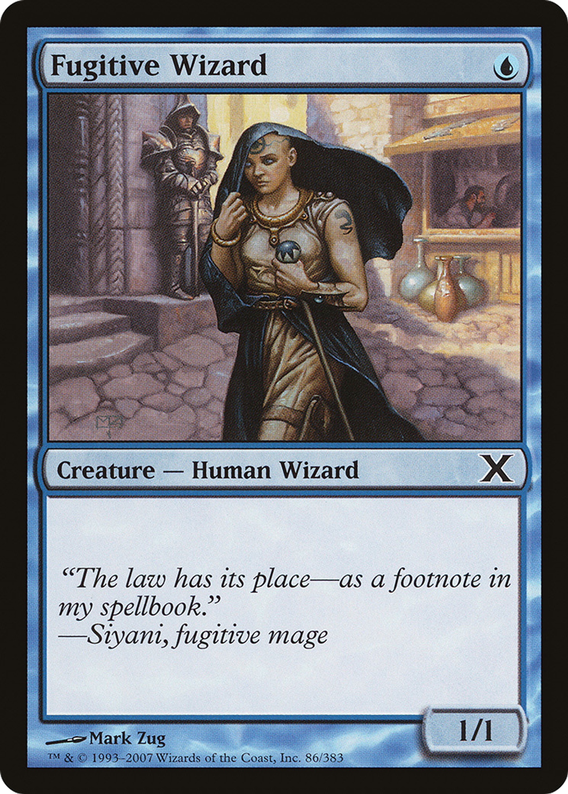 Fugitive Wizard — Tenth Edition — Magic: The Gathering