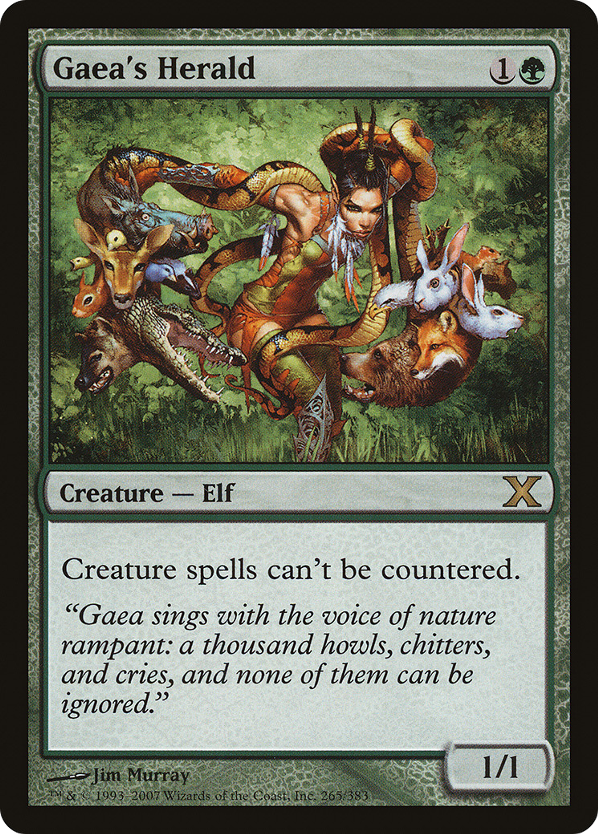 Gaea's Herald — Tenth Edition — Magic: The Gathering