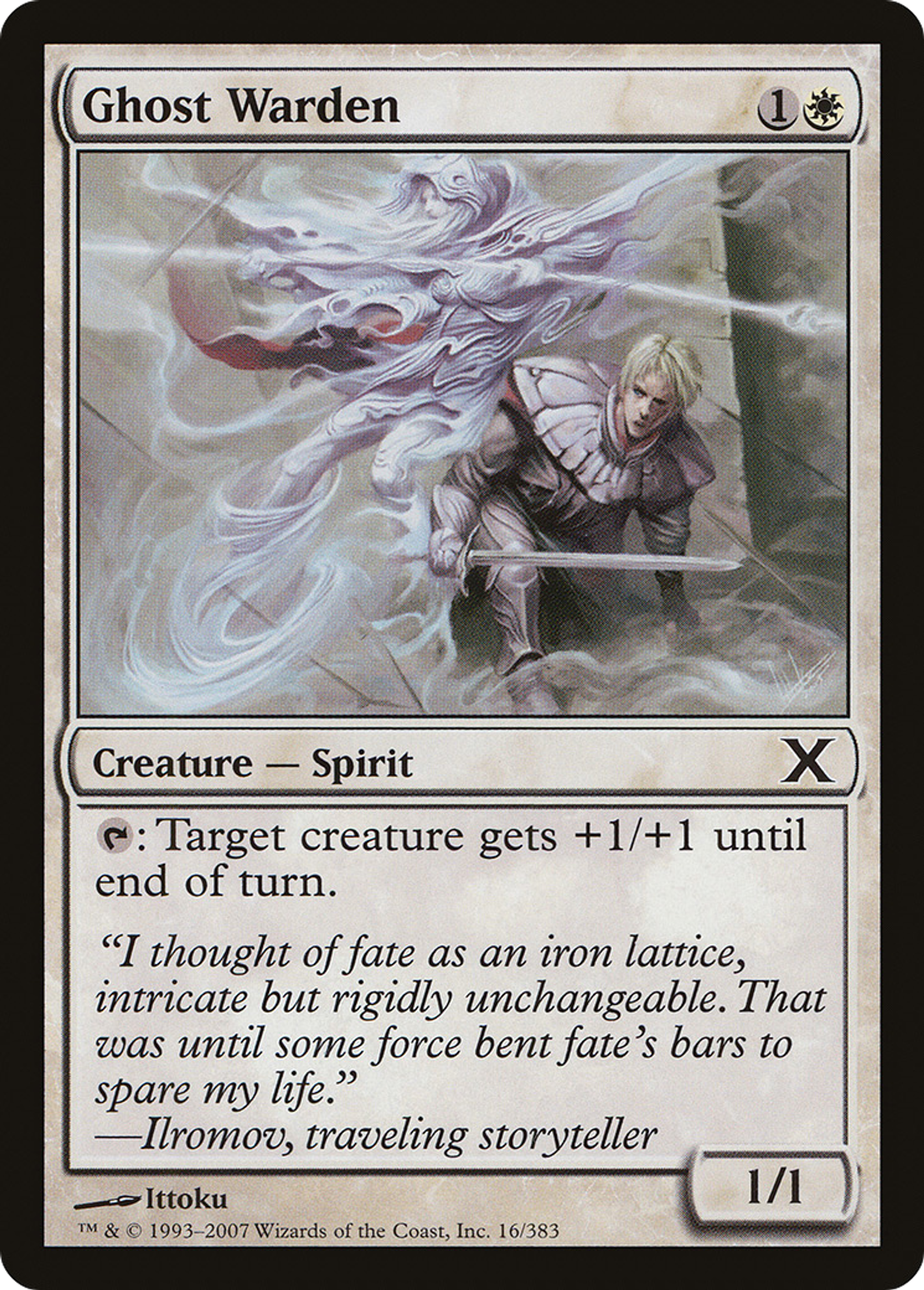 Ghost Warden — Tenth Edition — Magic: The Gathering