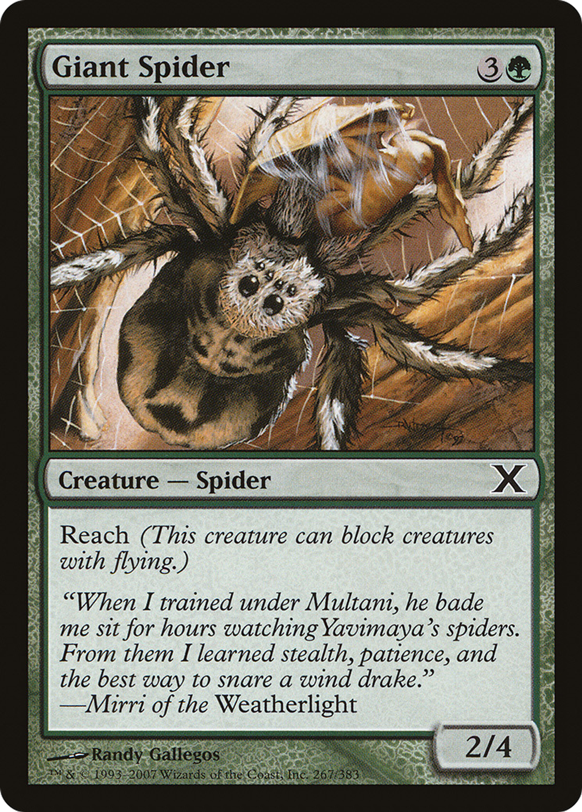 Giant Spider — Tenth Edition — Magic: The Gathering