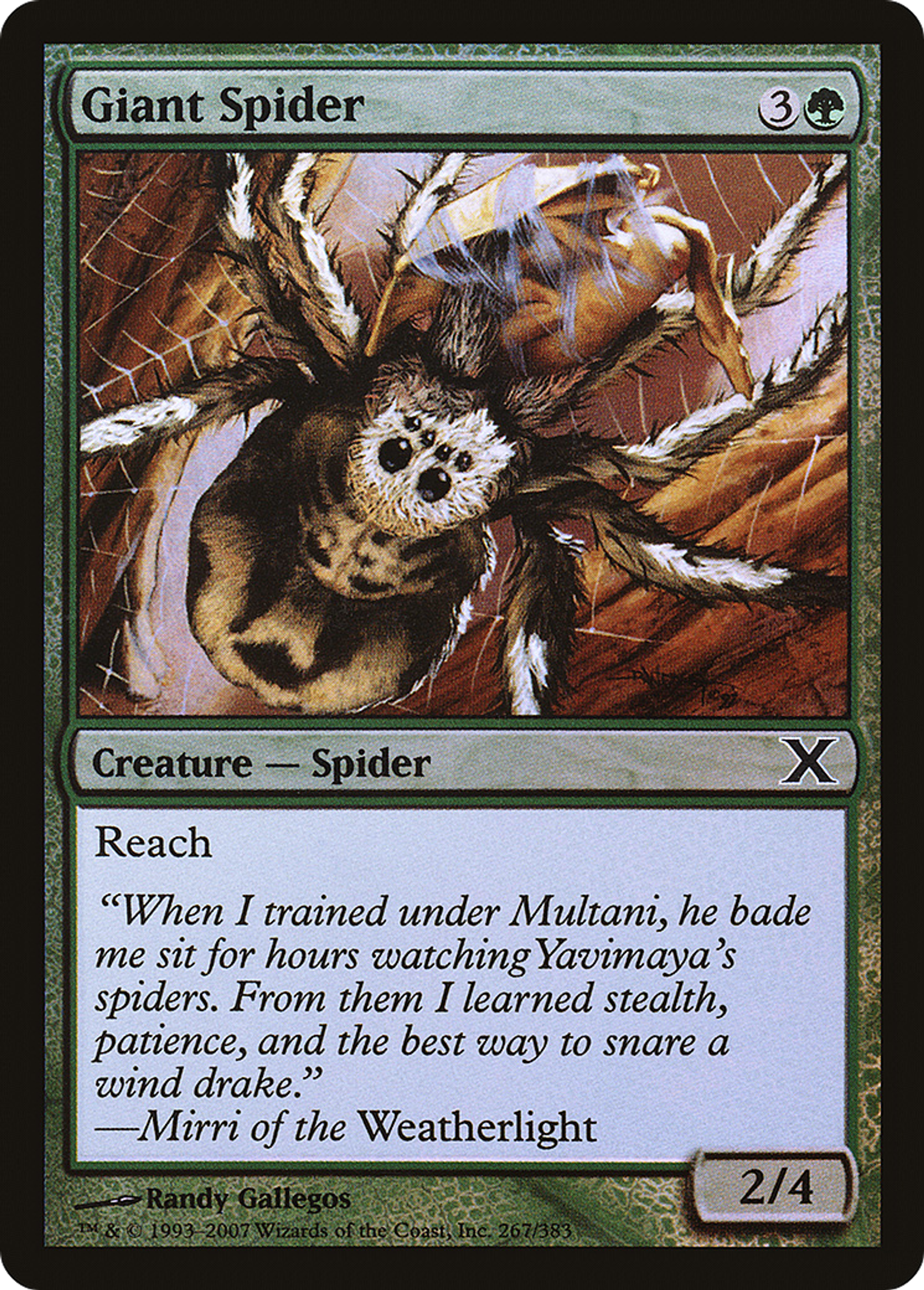 Giant Spider — Tenth Edition — Magic: The Gathering