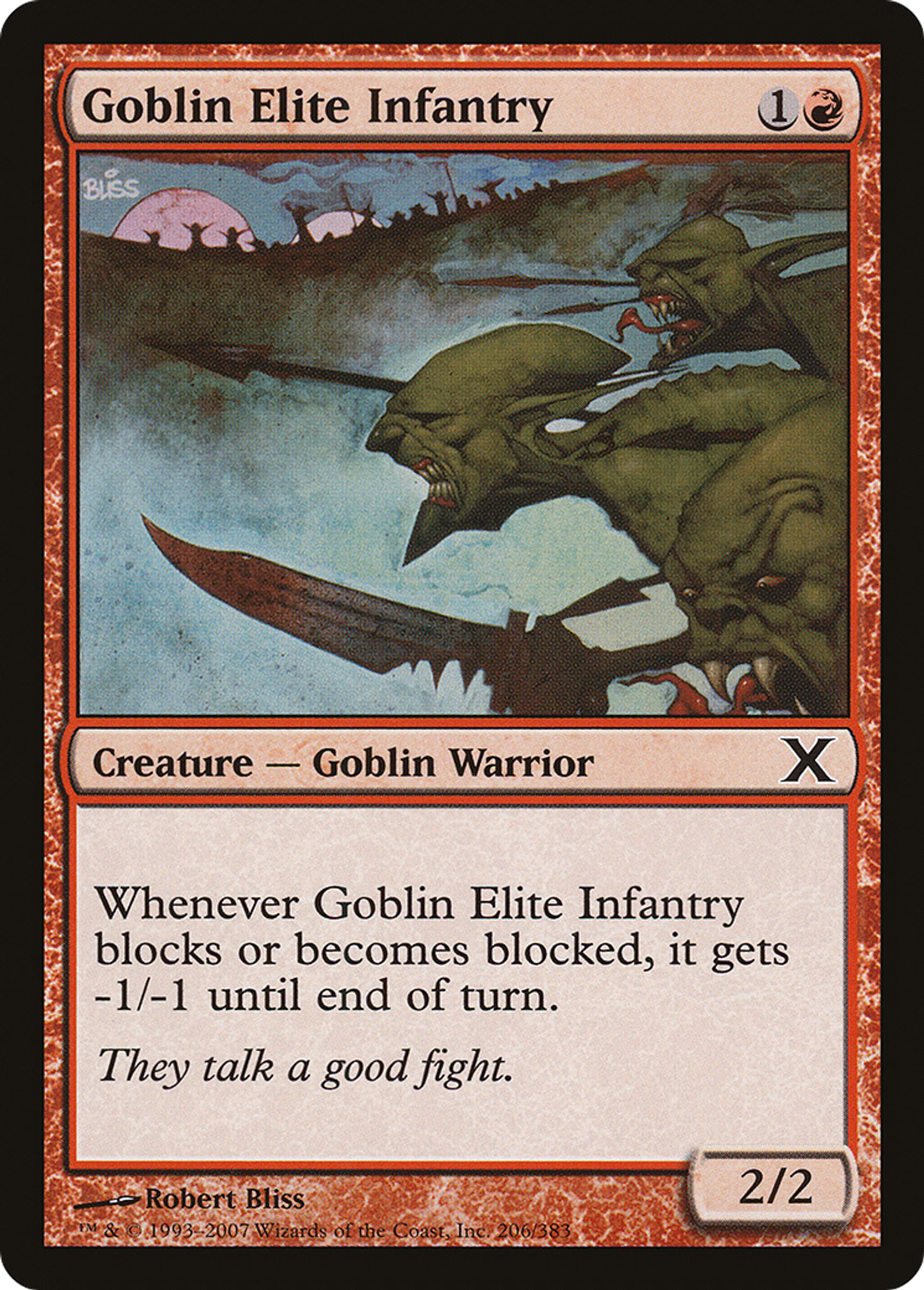 Infanterie gobeline d'élite — Tenth Edition — Magic: The Gathering