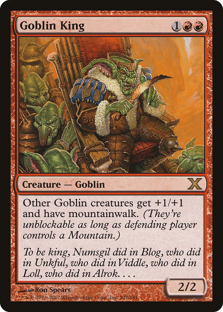 Goblin King — Tenth Edition — Magic: The Gathering