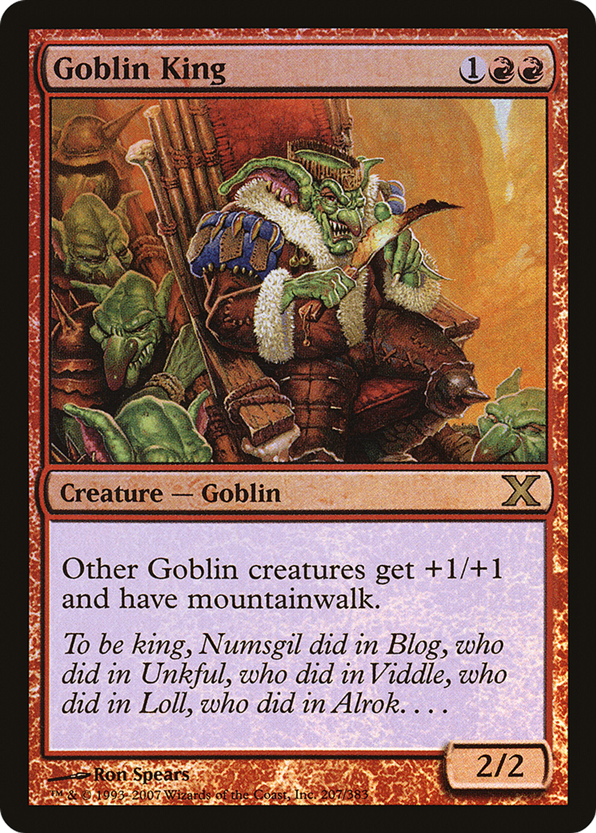 Goblin King — Tenth Edition — Magic: The Gathering