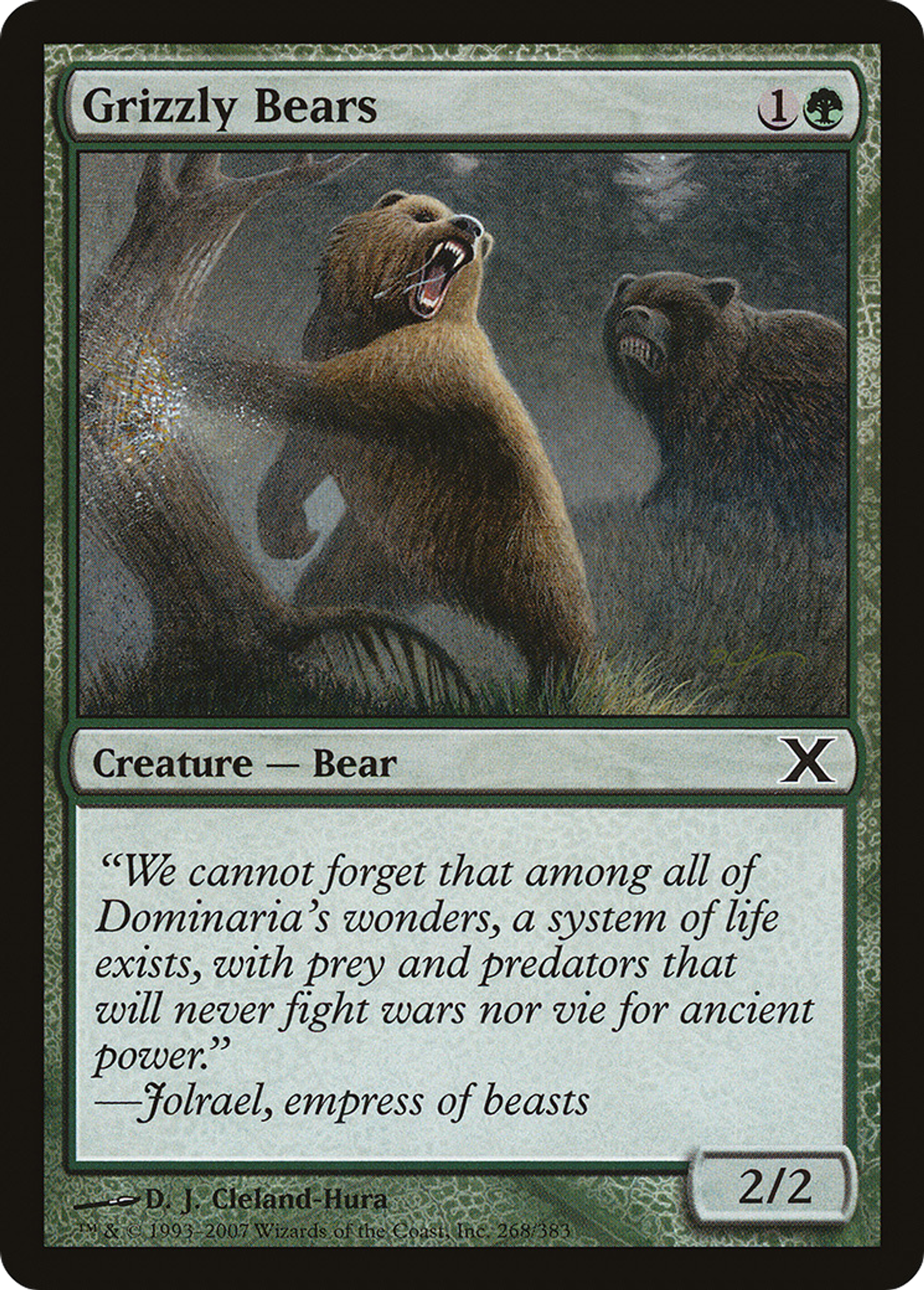 Grizzly Bears — Tenth Edition — Magic: The Gathering