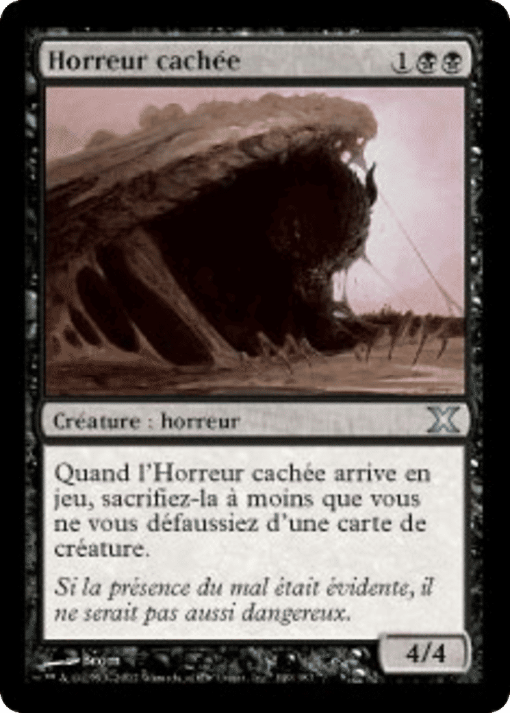 Horreur cachée — Tenth Edition — Magic: The Gathering