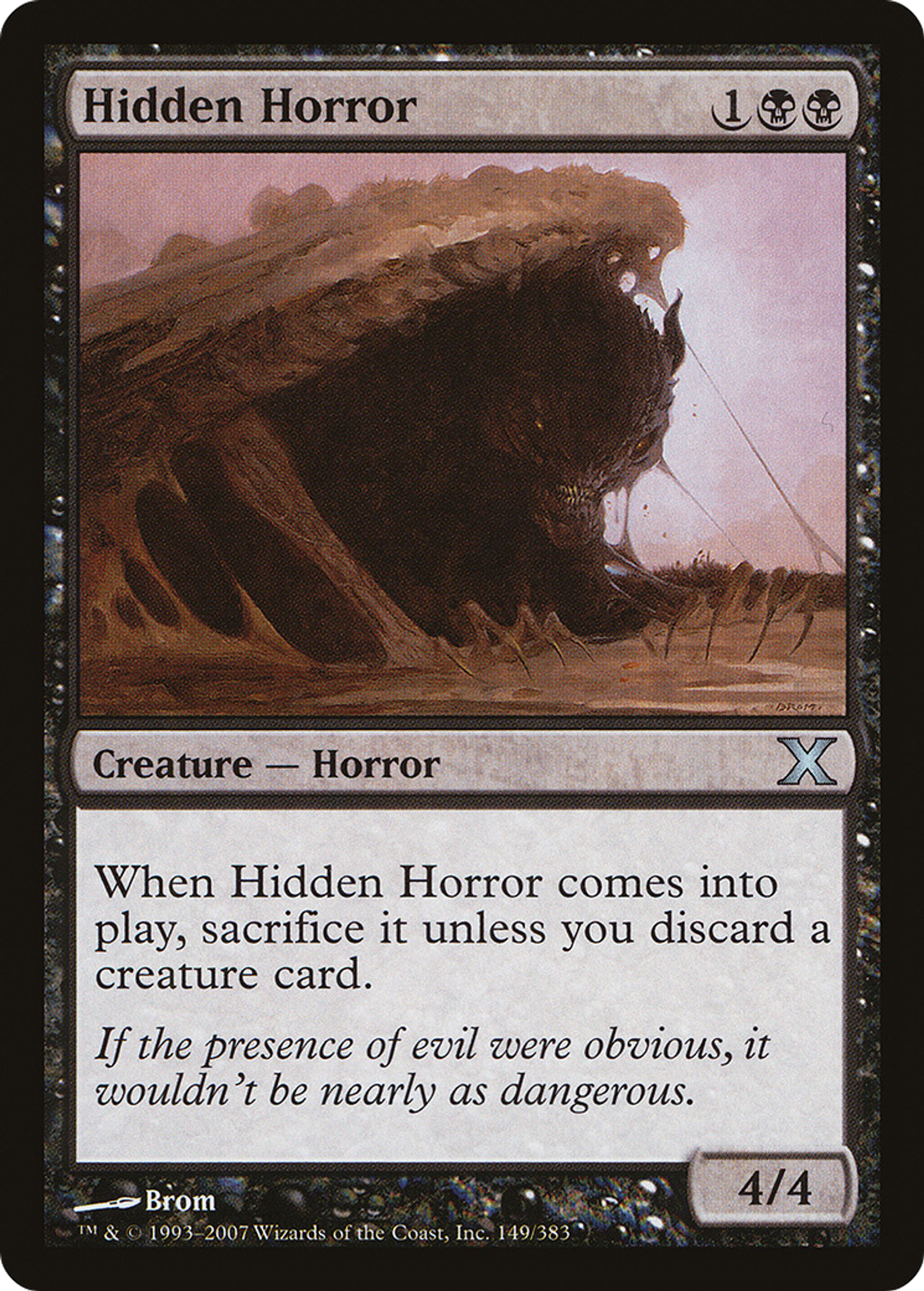 Hidden Horror — Tenth Edition — Magic: The Gathering