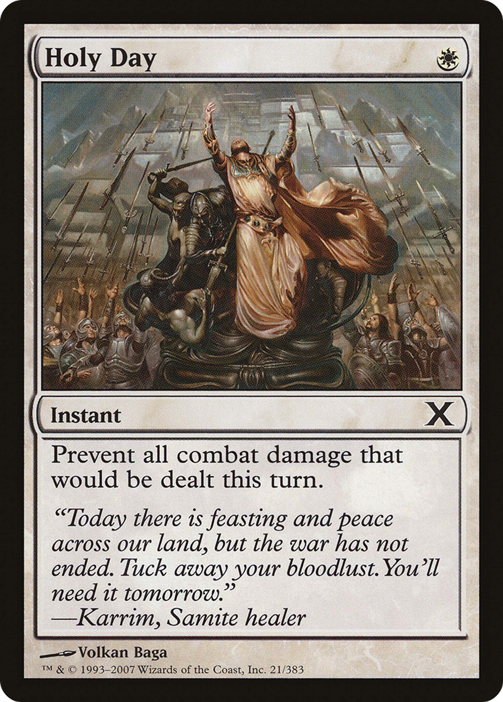 Holy Day — Tenth Edition — Magic: The Gathering