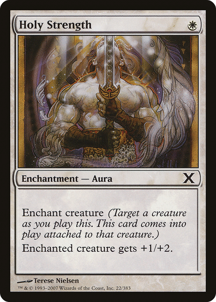 Holy Strength — Tenth Edition — Magic: The Gathering