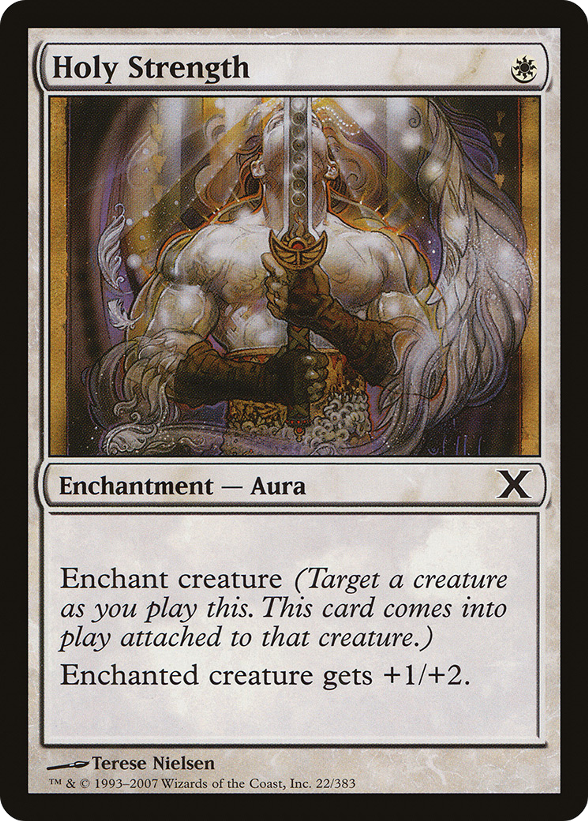 Holy Strength — Tenth Edition — Magic: The Gathering