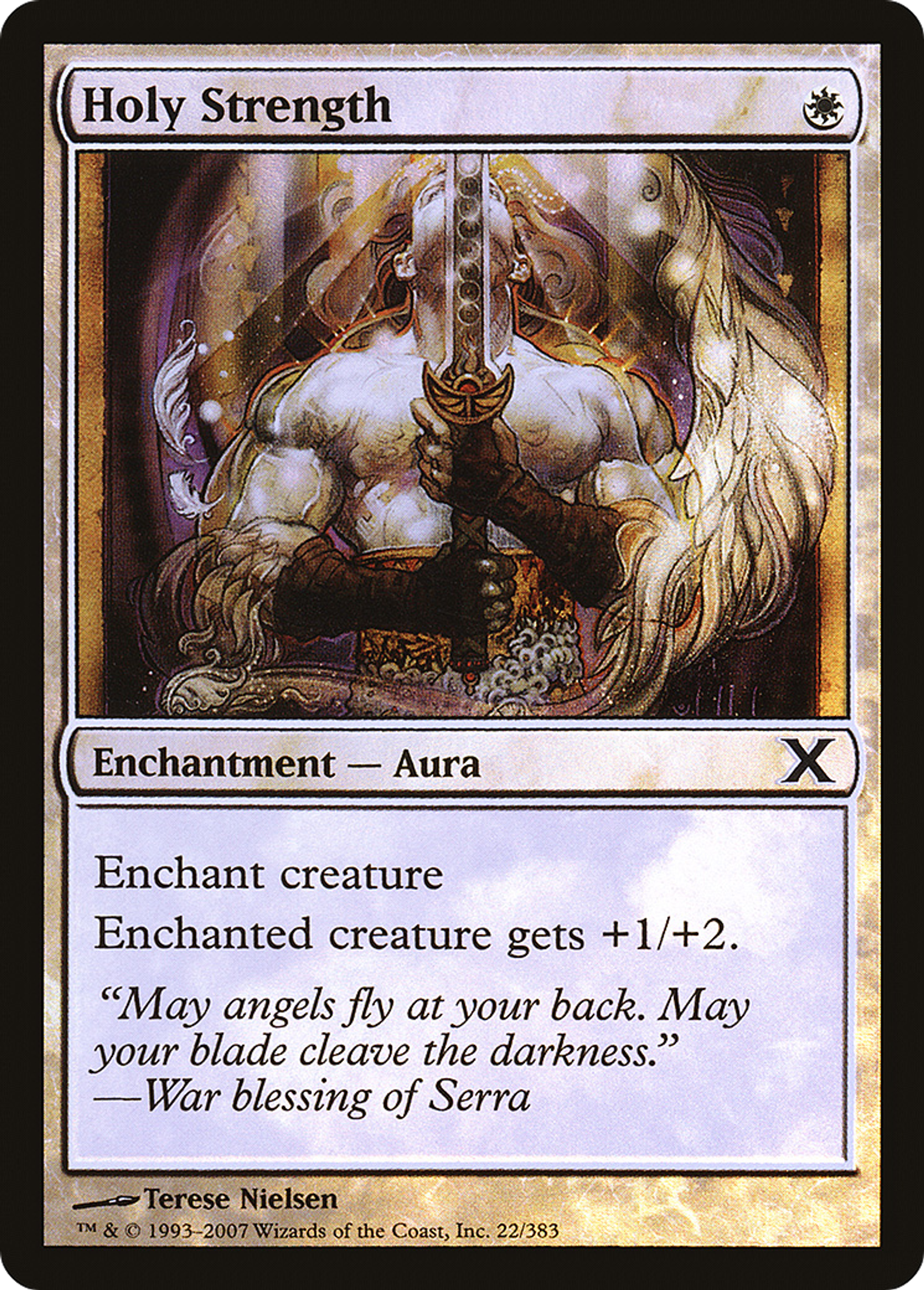 Holy Strength — Tenth Edition — Magic: The Gathering