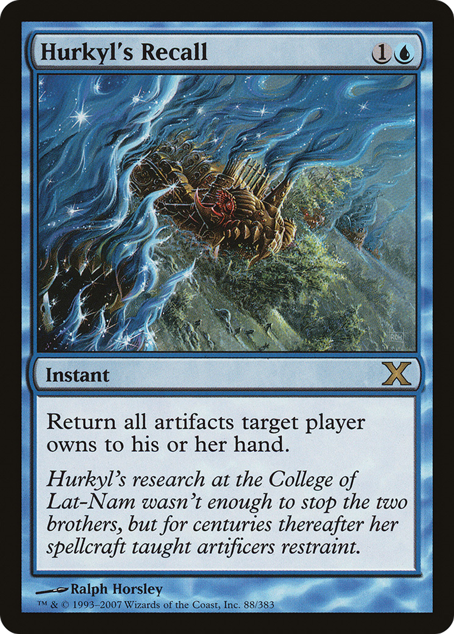 Hurkyl's Recall — Tenth Edition — Magic: The Gathering