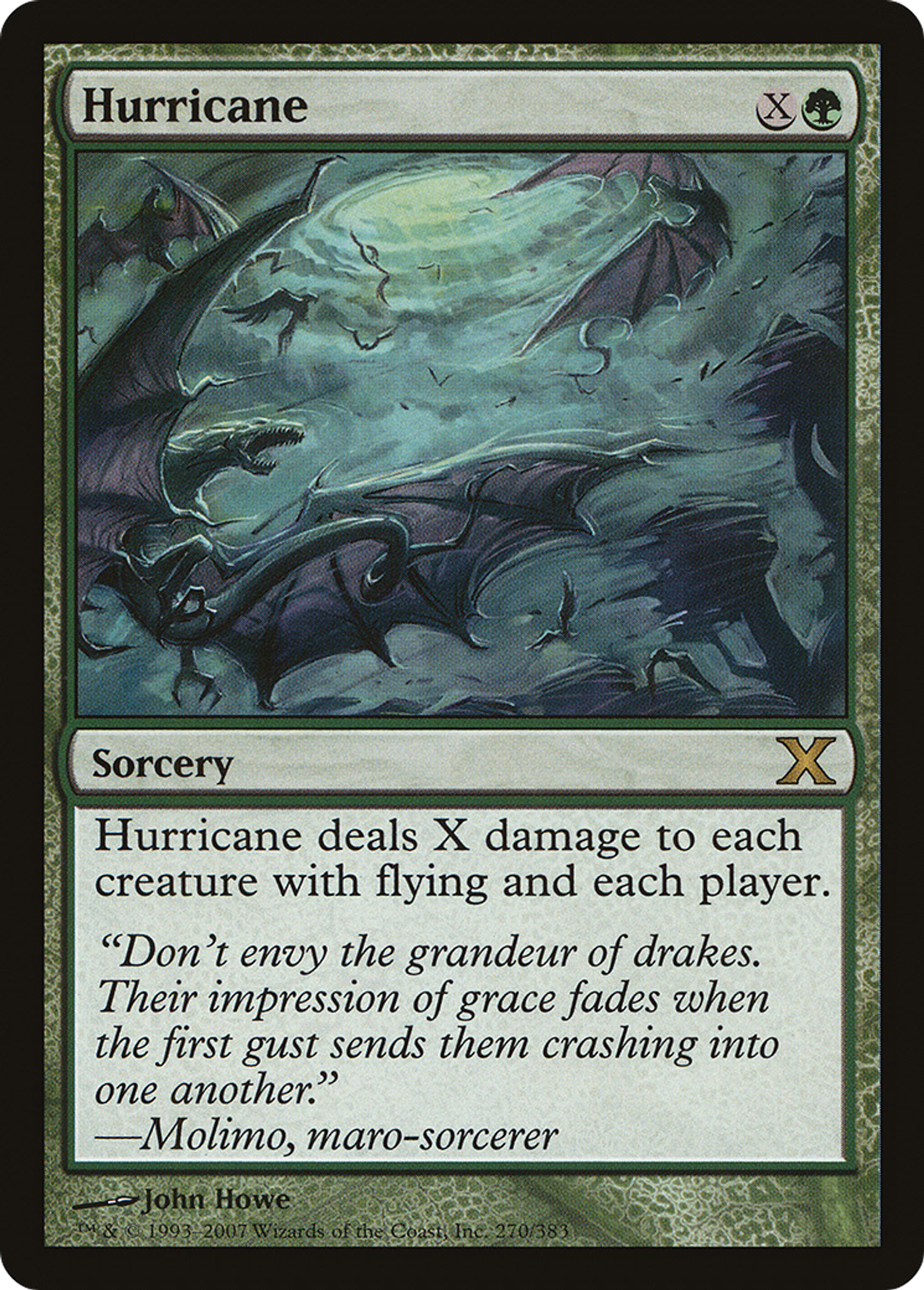 Hurricane — Tenth Edition — Magic: The Gathering