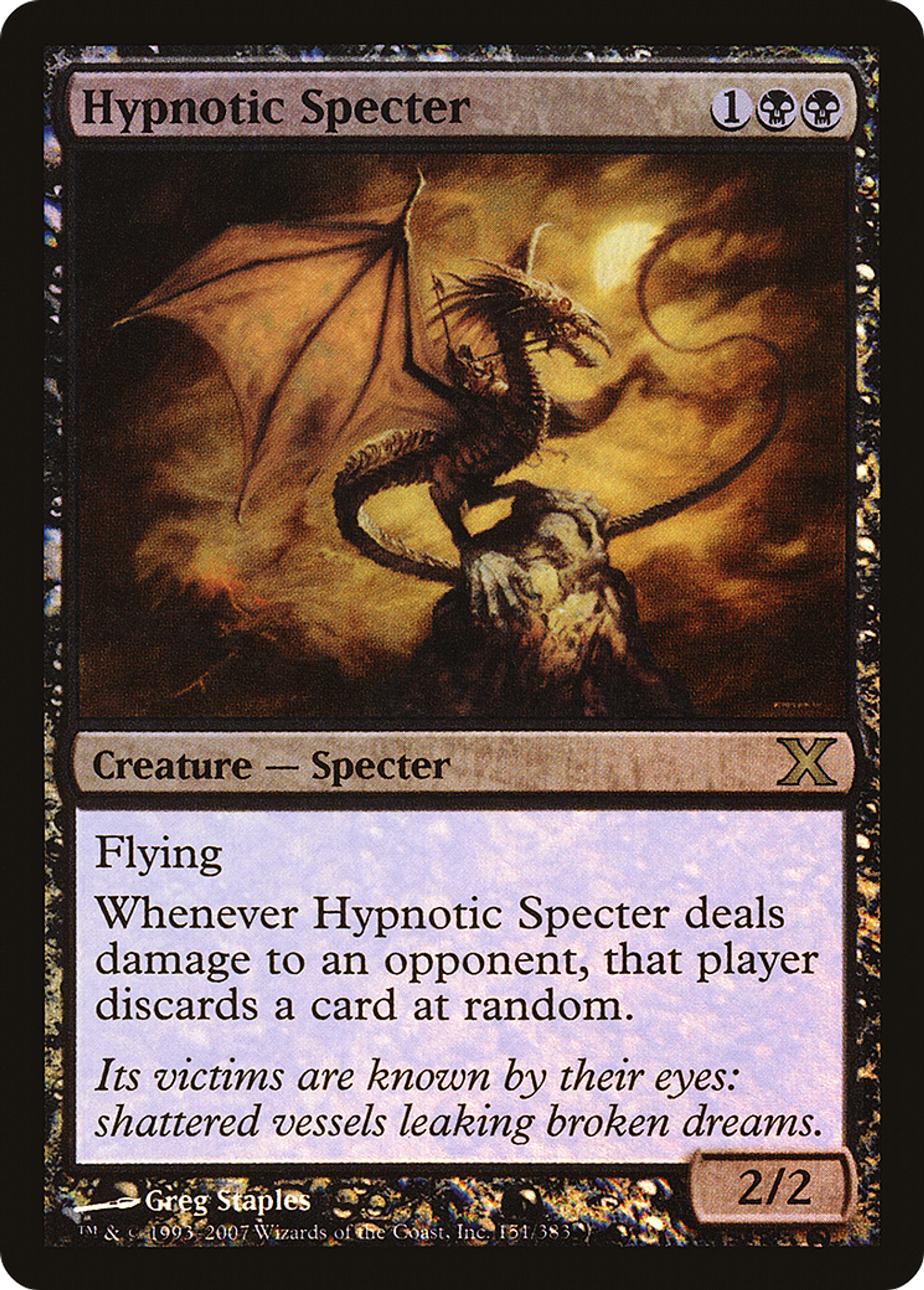 Hypnotic Specter — Tenth Edition — Magic: The Gathering