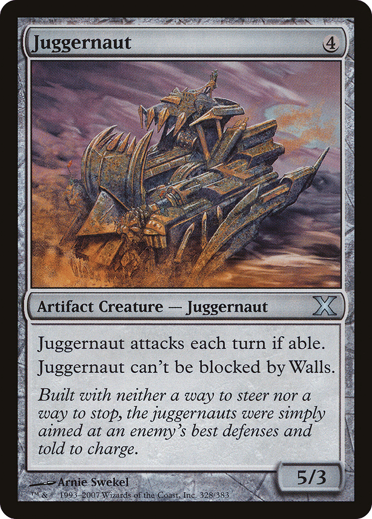 Juggernaut — Tenth Edition — Magic: The Gathering