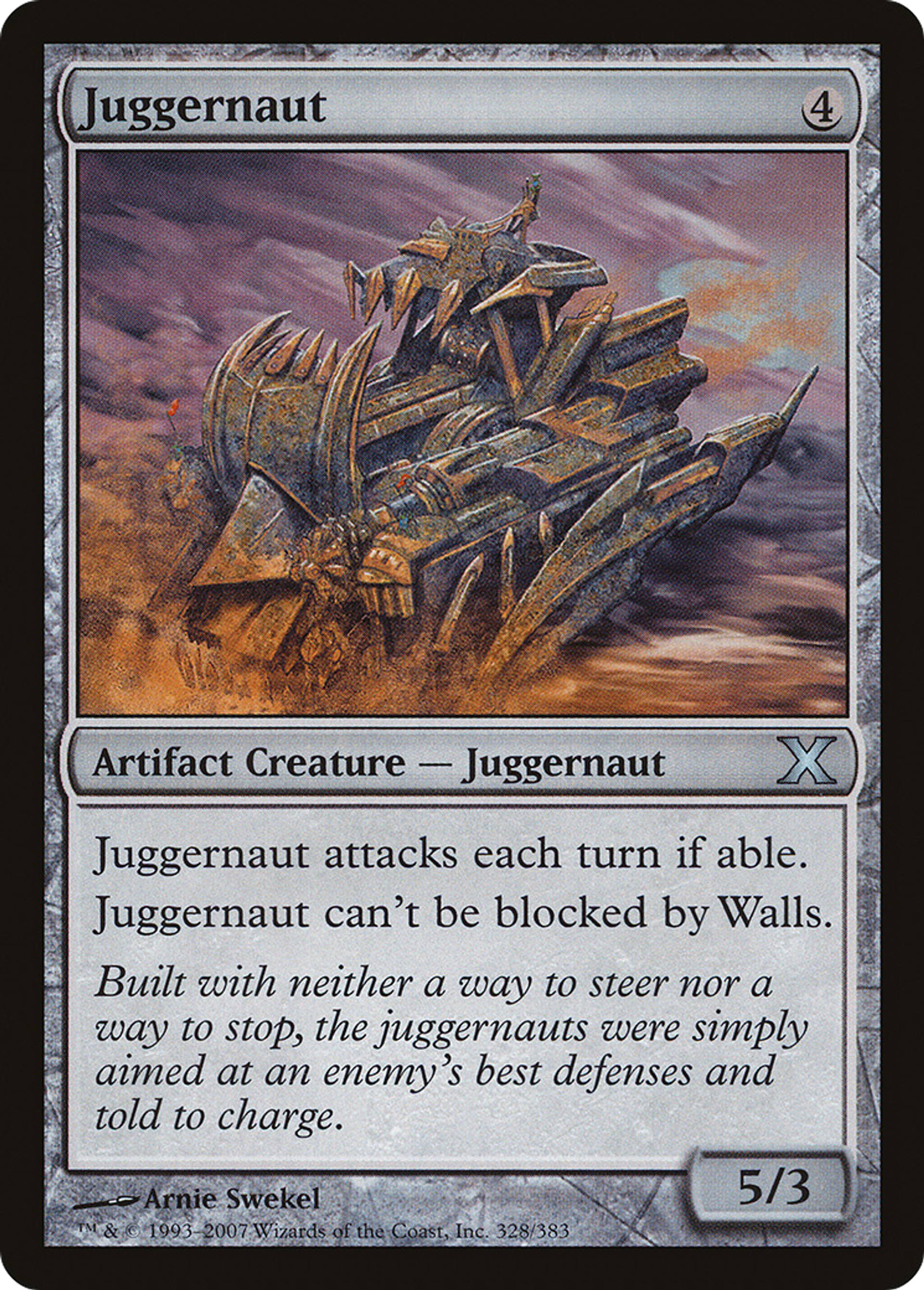 Juggernaut — Tenth Edition — Magic: The Gathering