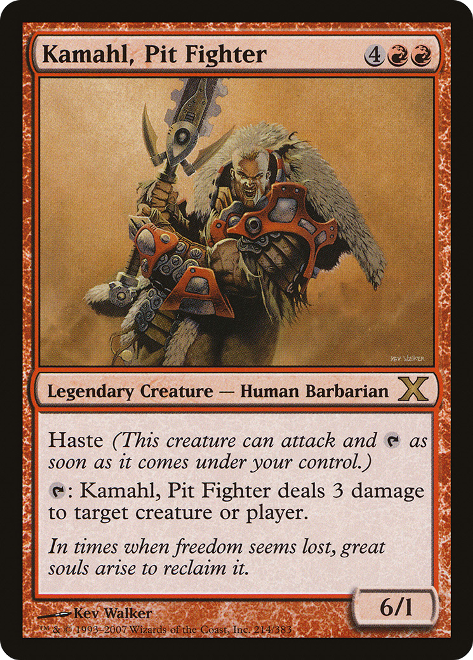Kamahl, Pit Fighter — Tenth Edition — Magic: The Gathering