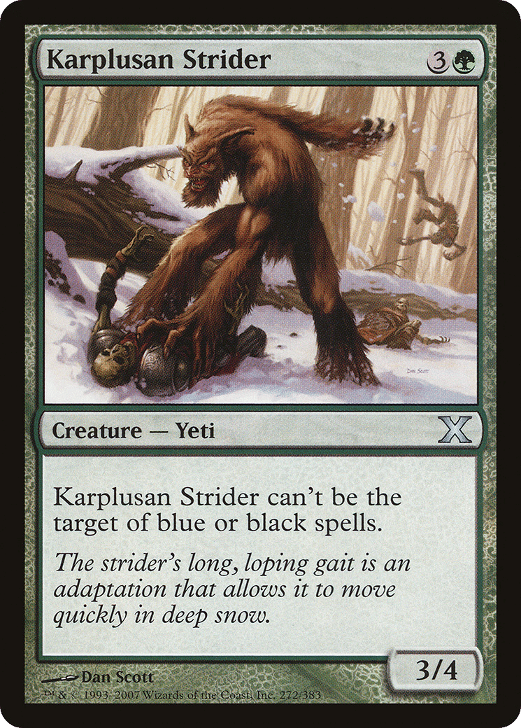 Karplusan Strider — Tenth Edition — Magic: The Gathering