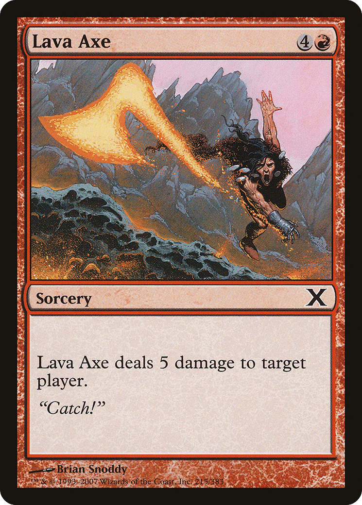 Lava Axe — Tenth Edition — Magic: The Gathering