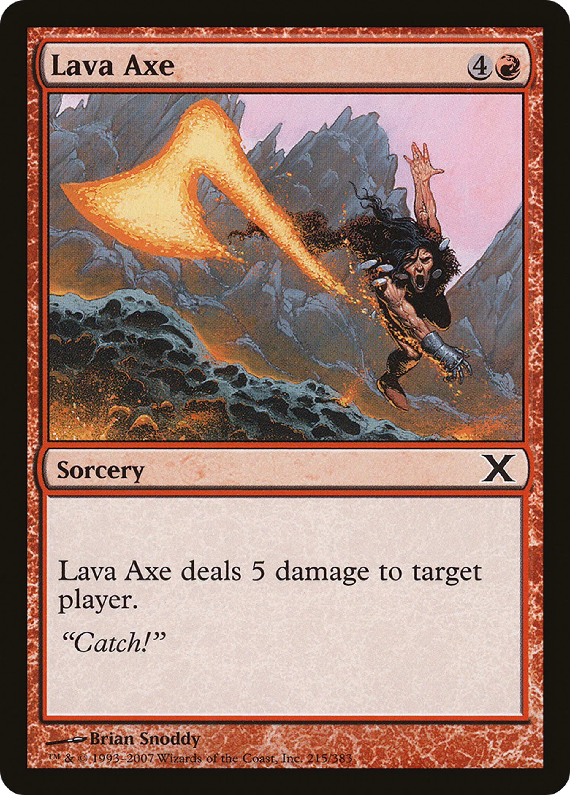 Lava Axe — Tenth Edition — Magic: The Gathering