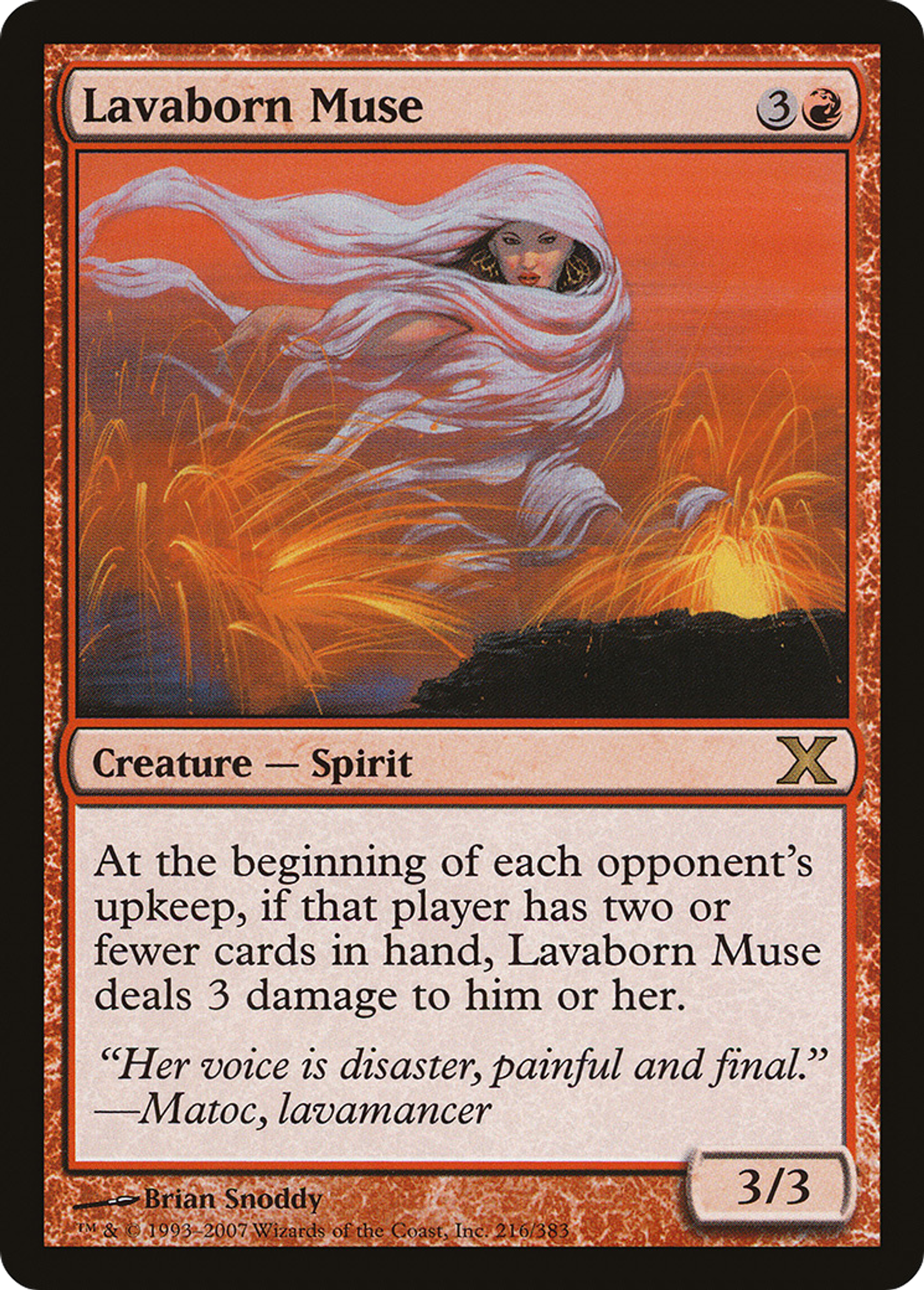 Lavaborn Muse — Tenth Edition — Magic: The Gathering