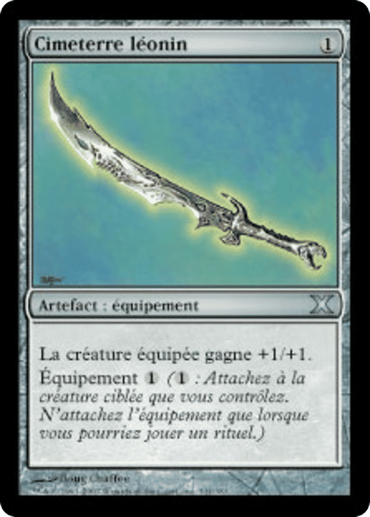 Cimeterre léonin — Tenth Edition — Magic: The Gathering