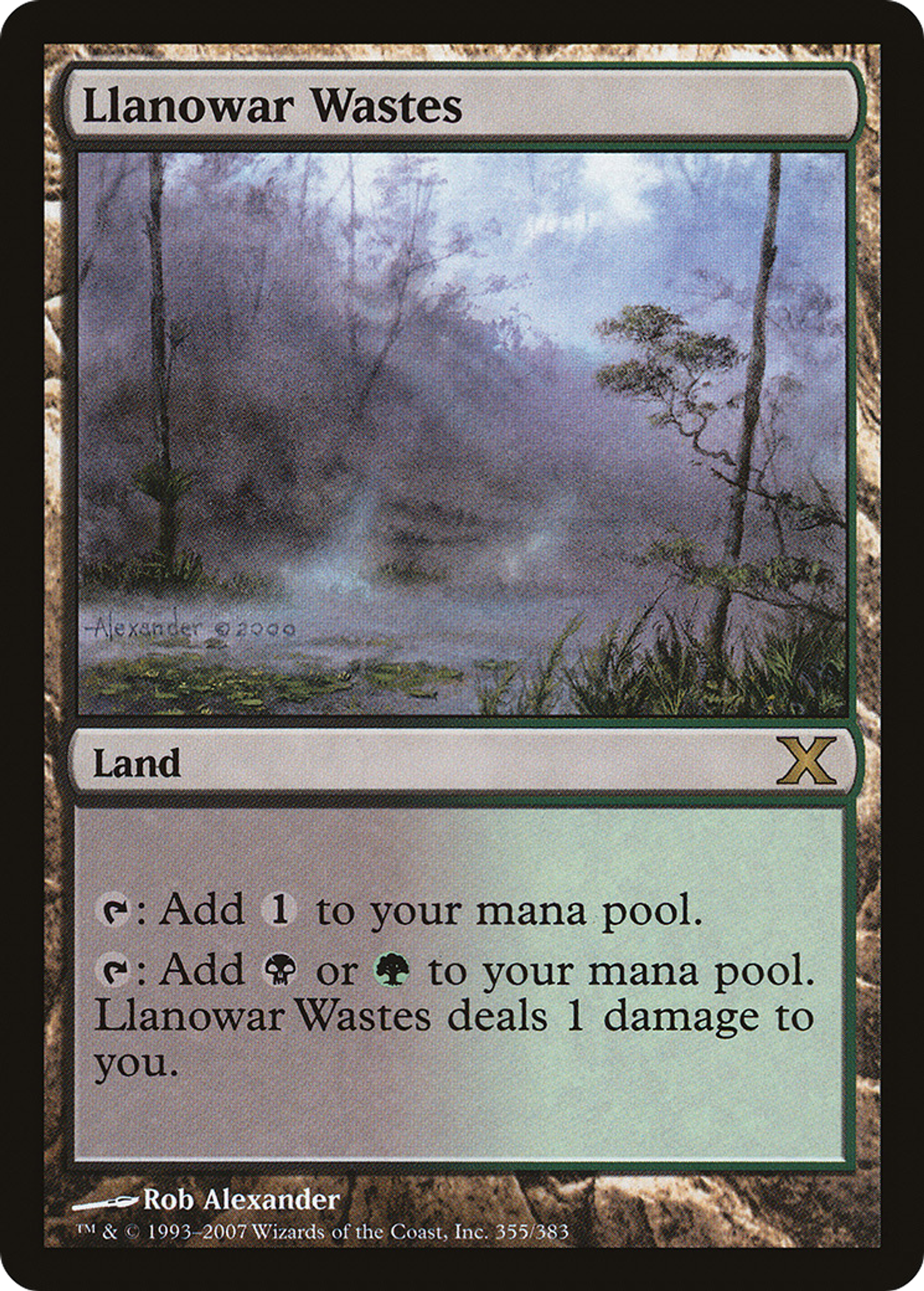 Llanowar Wastes — Tenth Edition — Magic: The Gathering