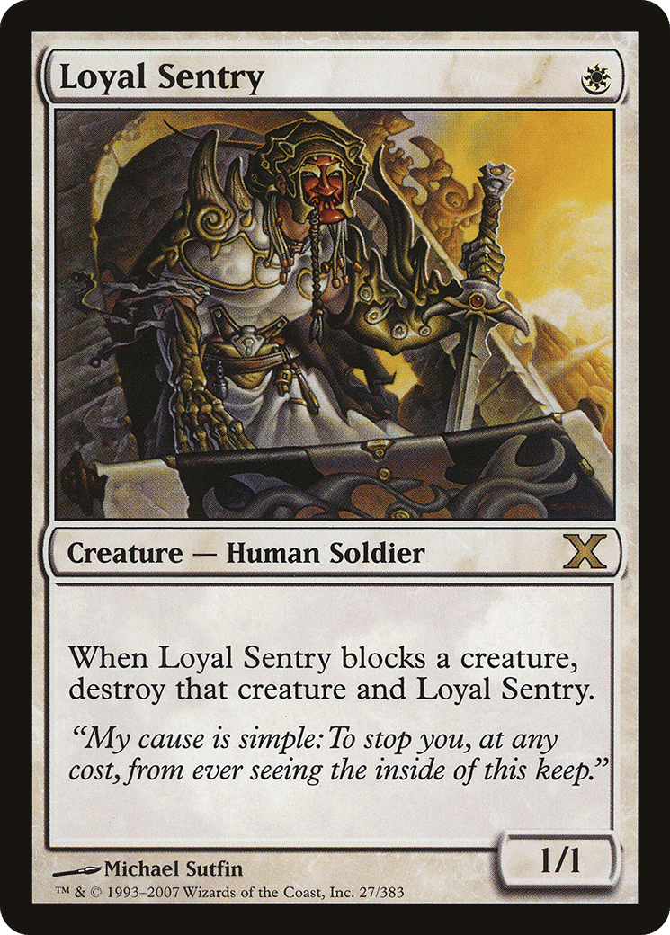 Loyal Sentry — Tenth Edition — Magic: The Gathering