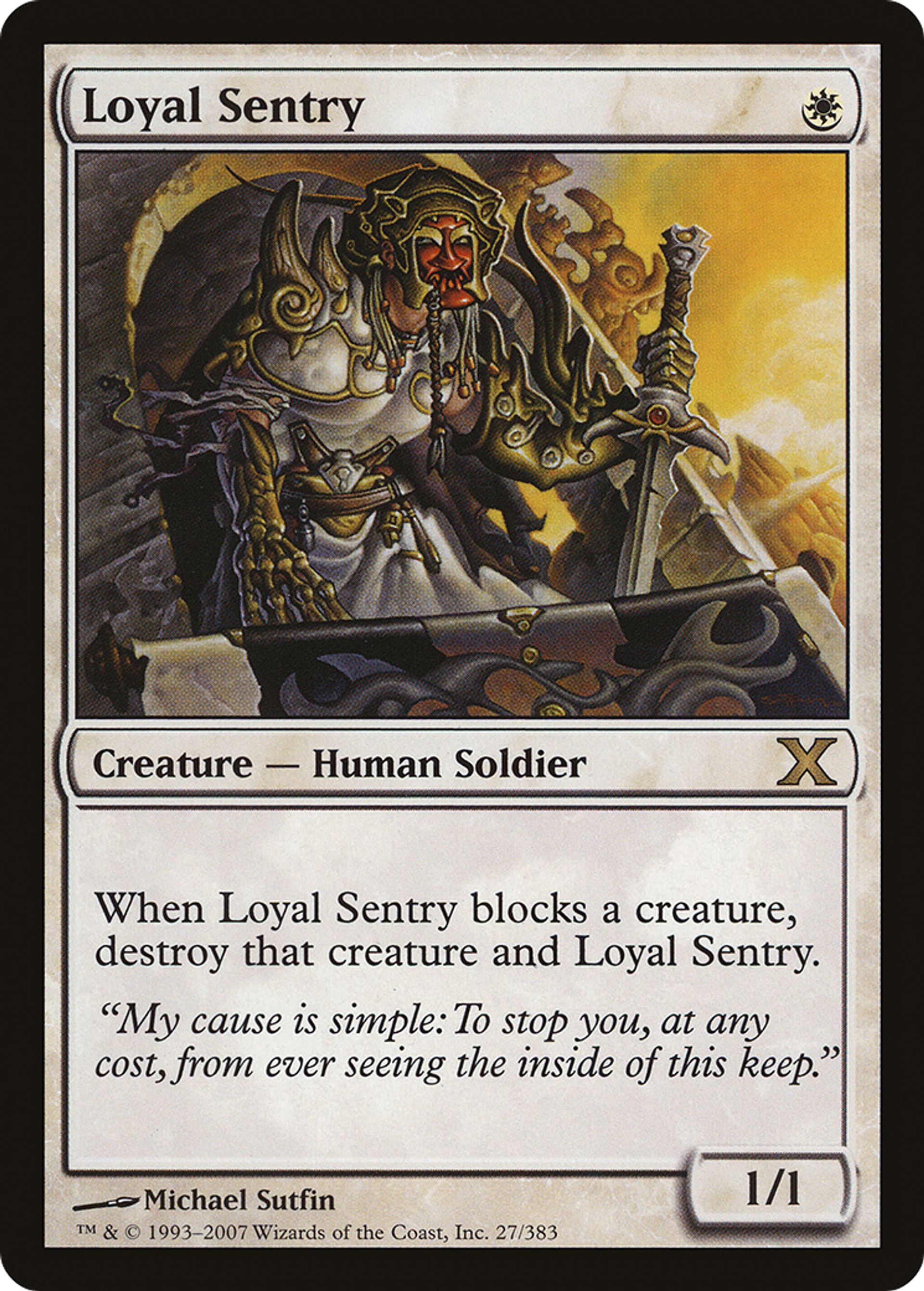 Loyal Sentry — Tenth Edition — Magic: The Gathering