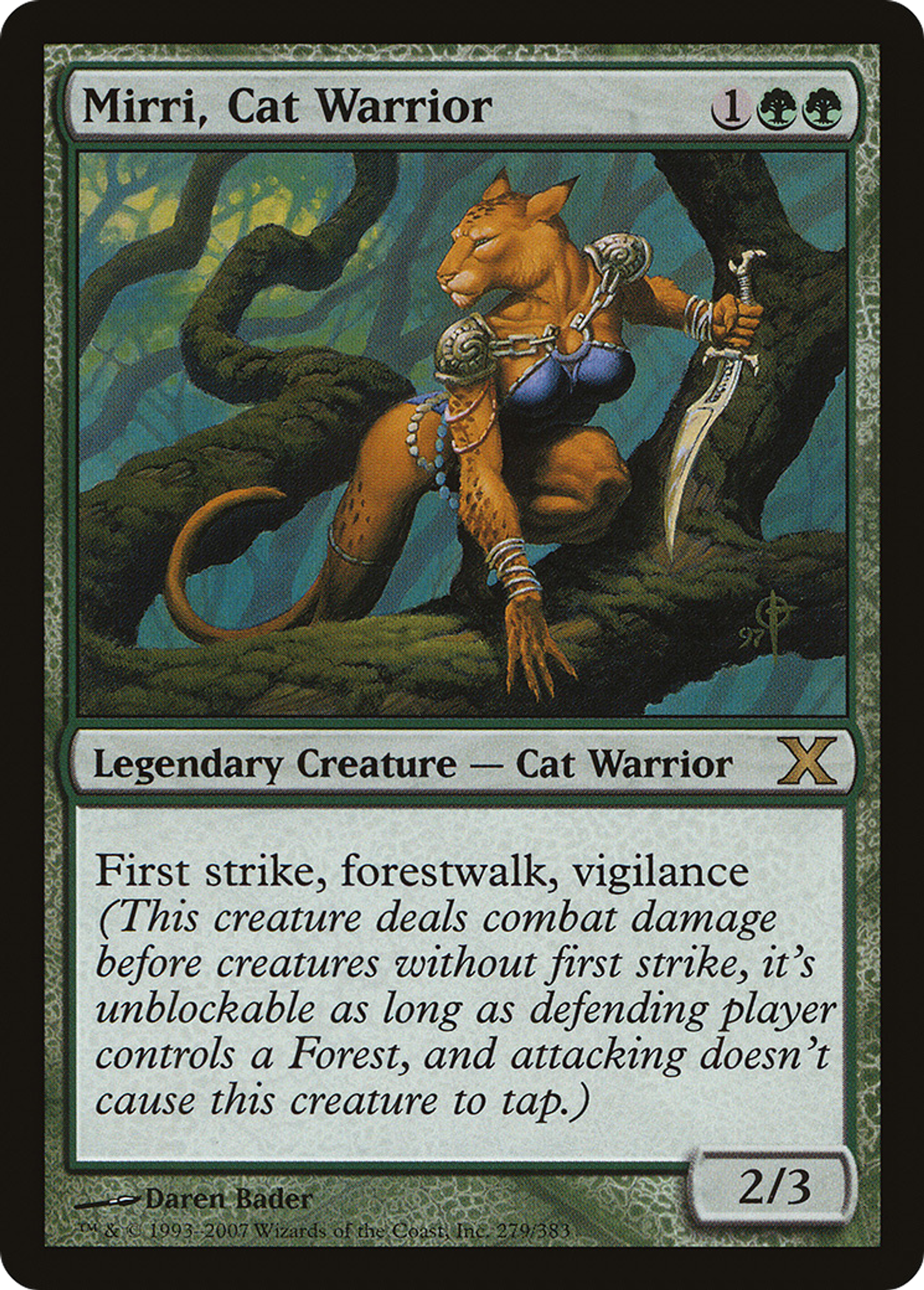 Mirri, Cat Warrior — Tenth Edition — Magic: The Gathering
