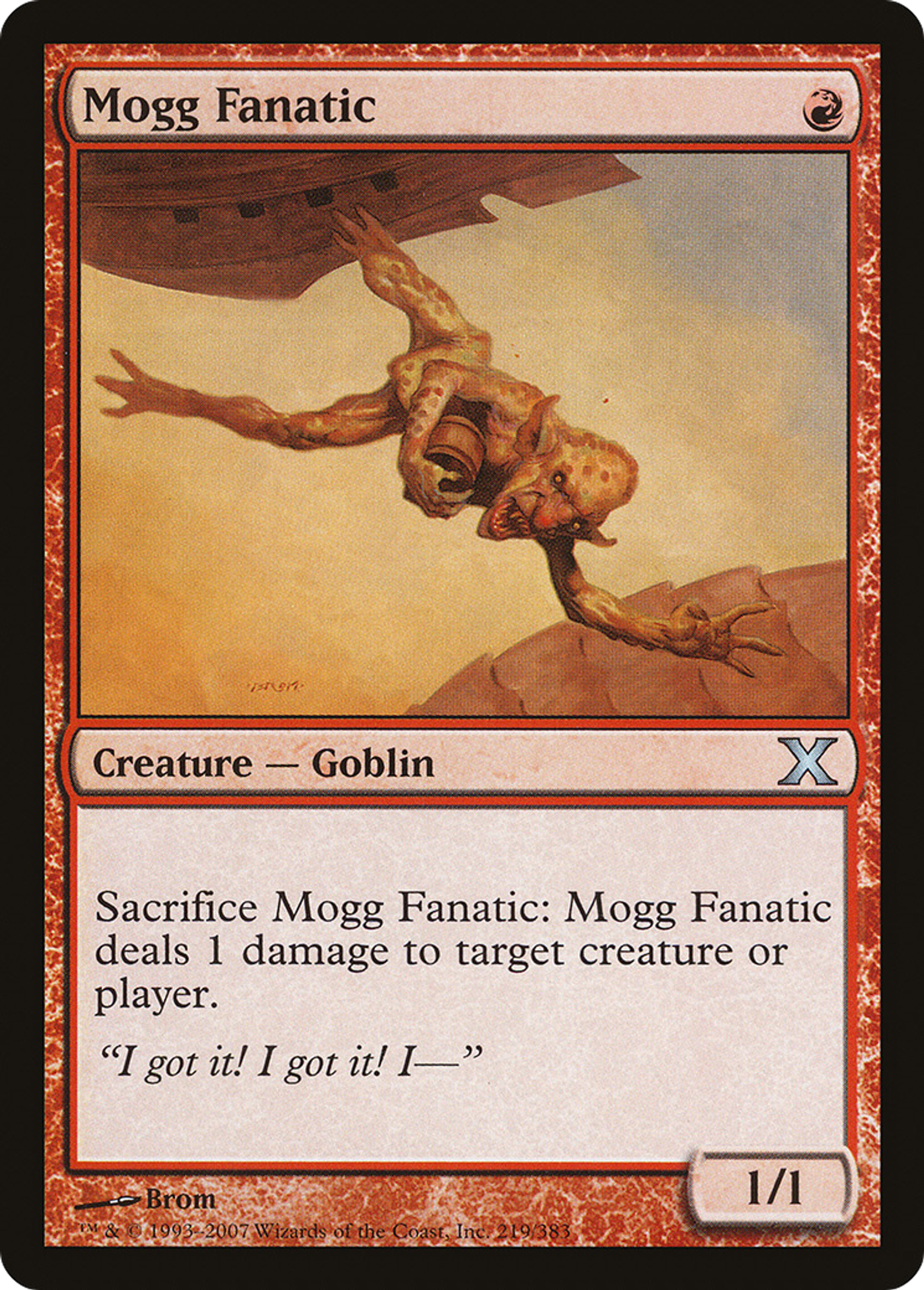 Mogg Fanatic — Tenth Edition — Magic: The Gathering