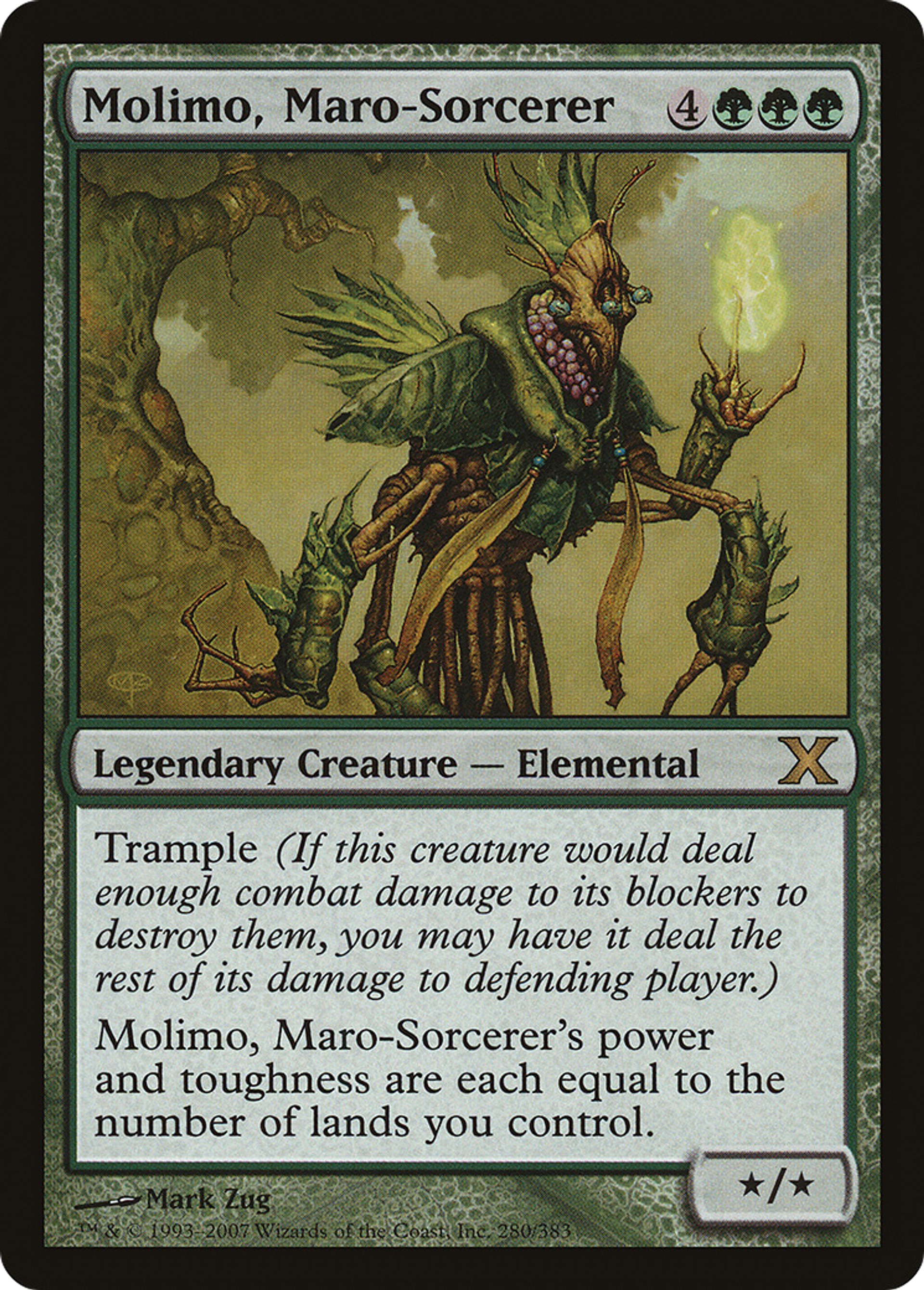 Molimo, Maro-Sorcerer — Tenth Edition — Magic: The Gathering