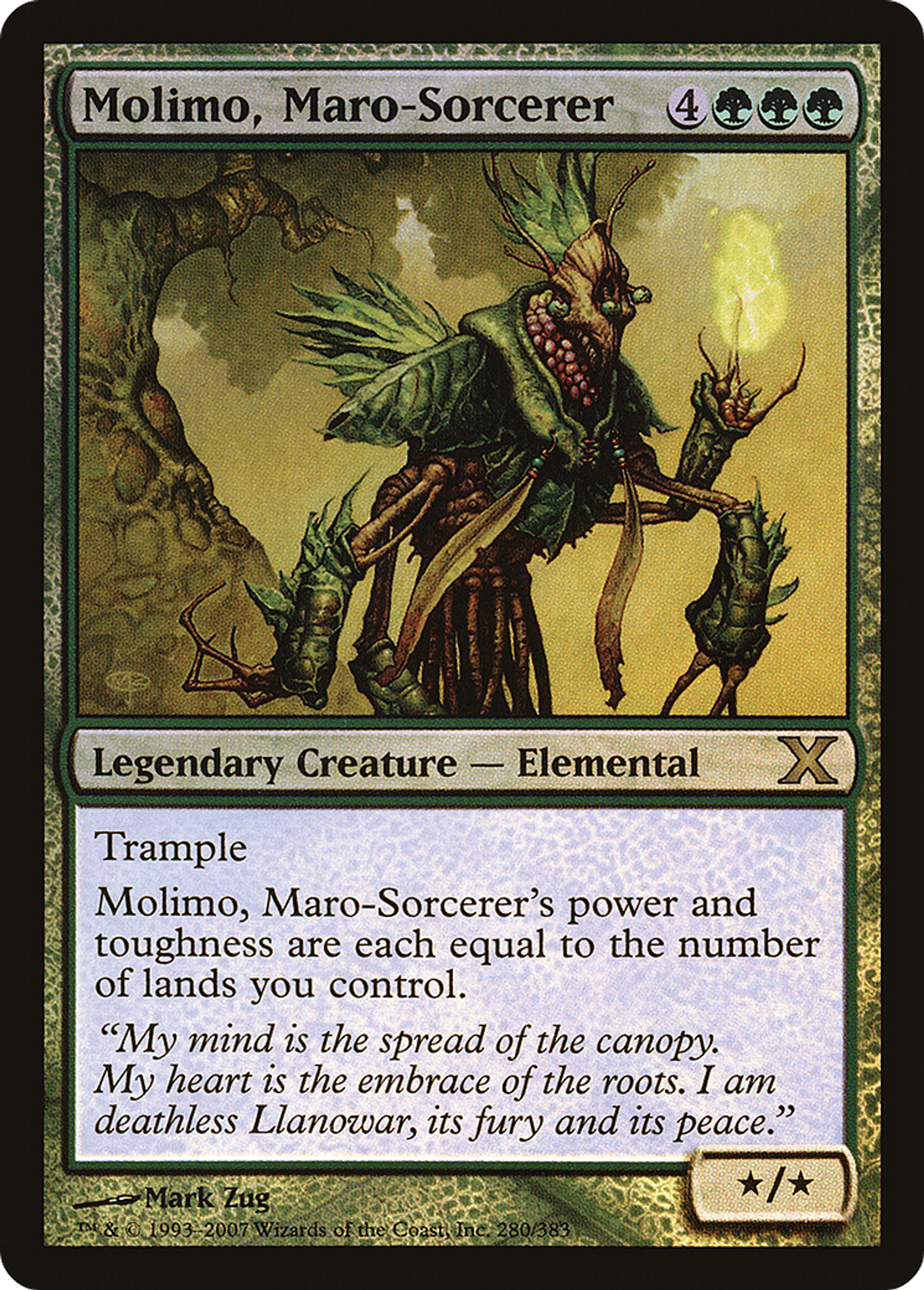 Molimo, Maro-Sorcerer — Tenth Edition — Magic: The Gathering
