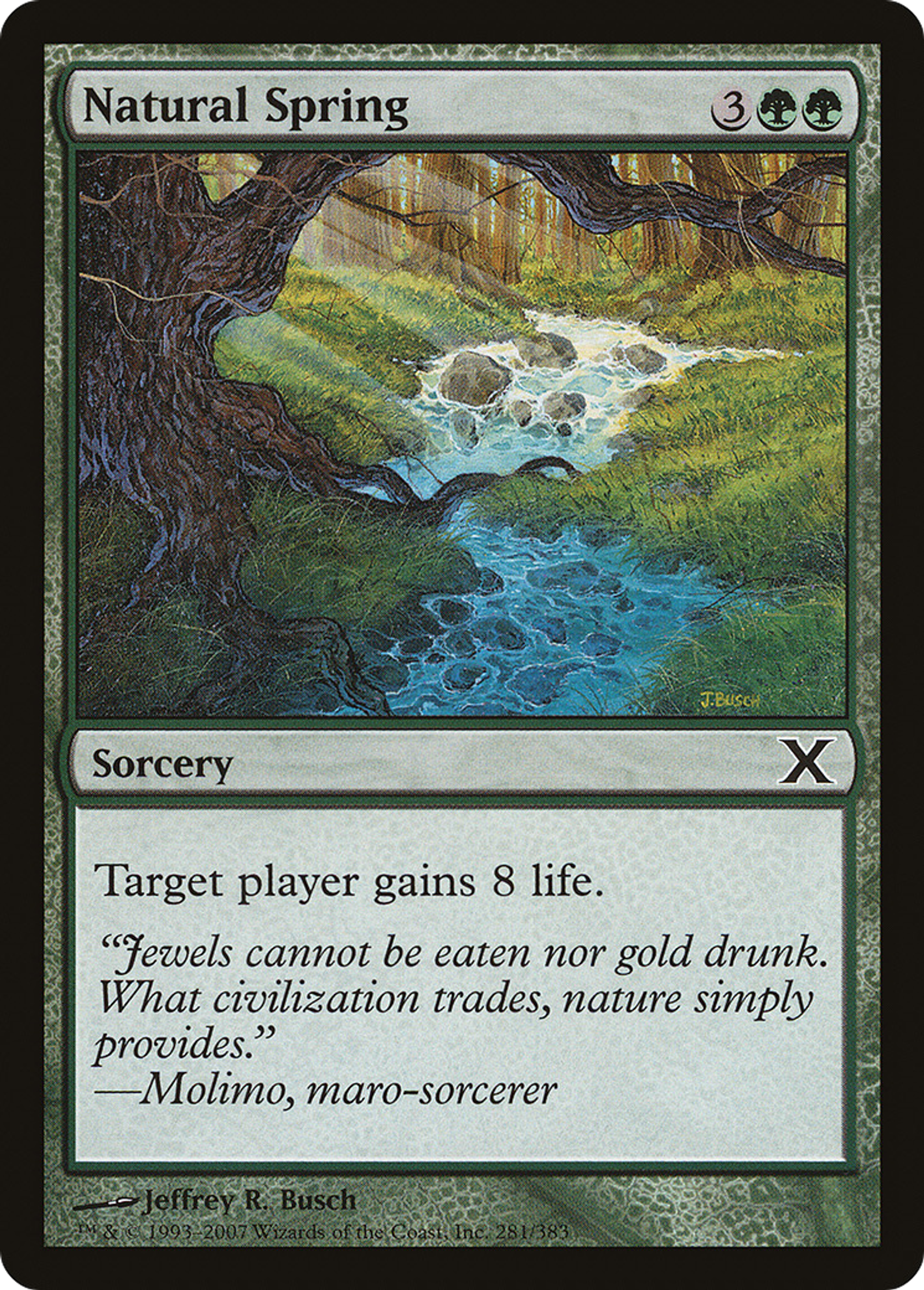 Natural Spring — Tenth Edition — Magic: The Gathering