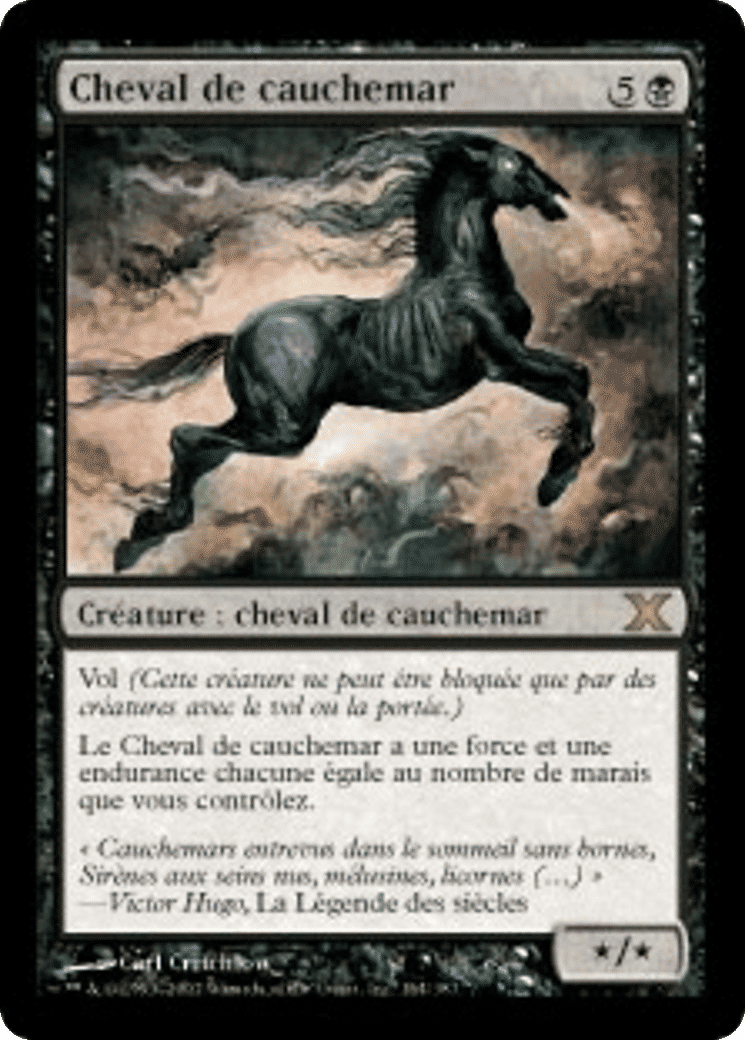 Cheval de cauchemar — Tenth Edition — Magic: The Gathering